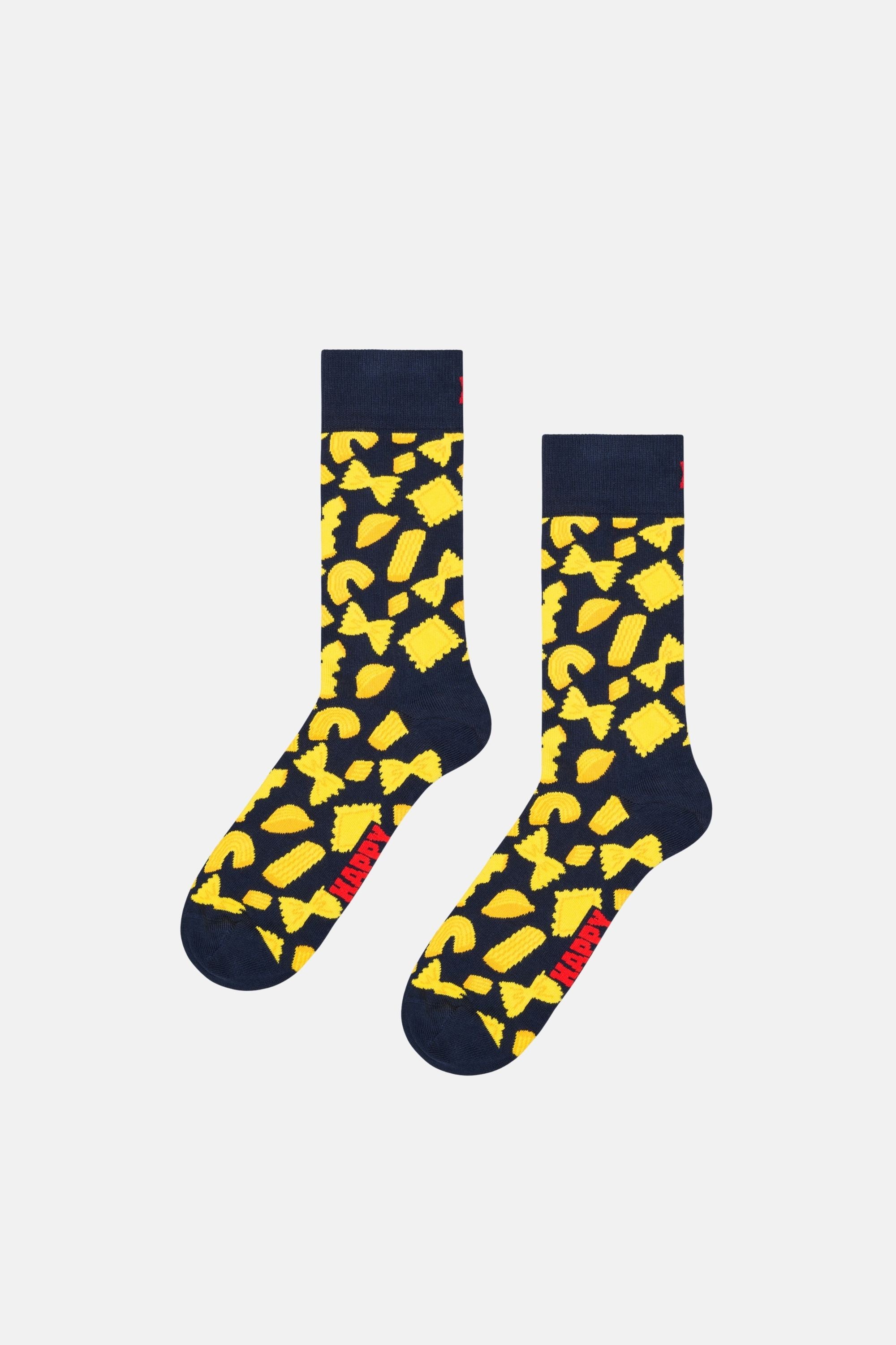 Happy Socks - Erkek Çok Renkli Makarna ve Scooter Desenli 2'li Çorap Hediye Seti