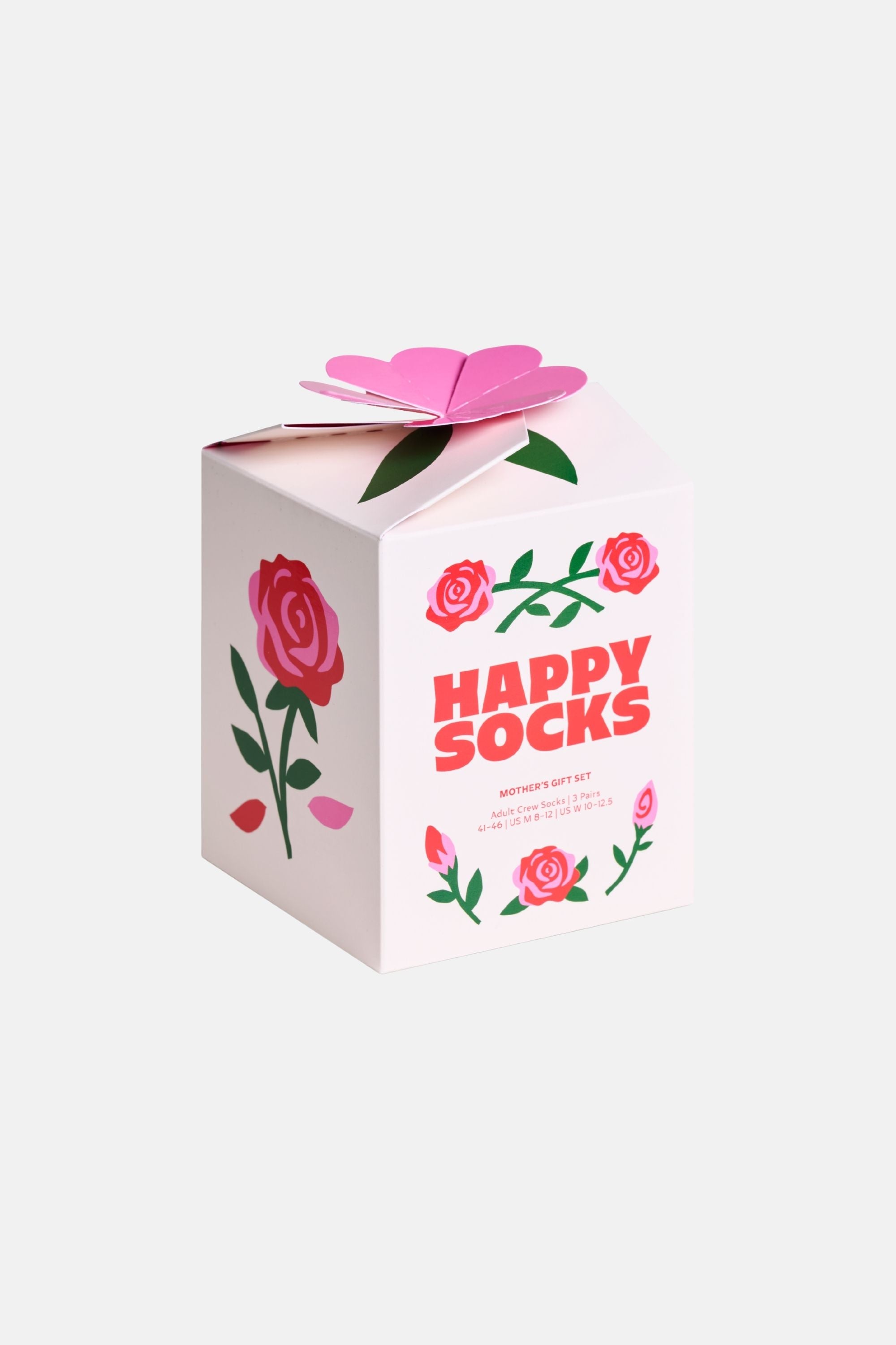 Happy Socks - Çok Renkli Anneler Günü Desenli 3Lü Pamuklu Çorap Seti