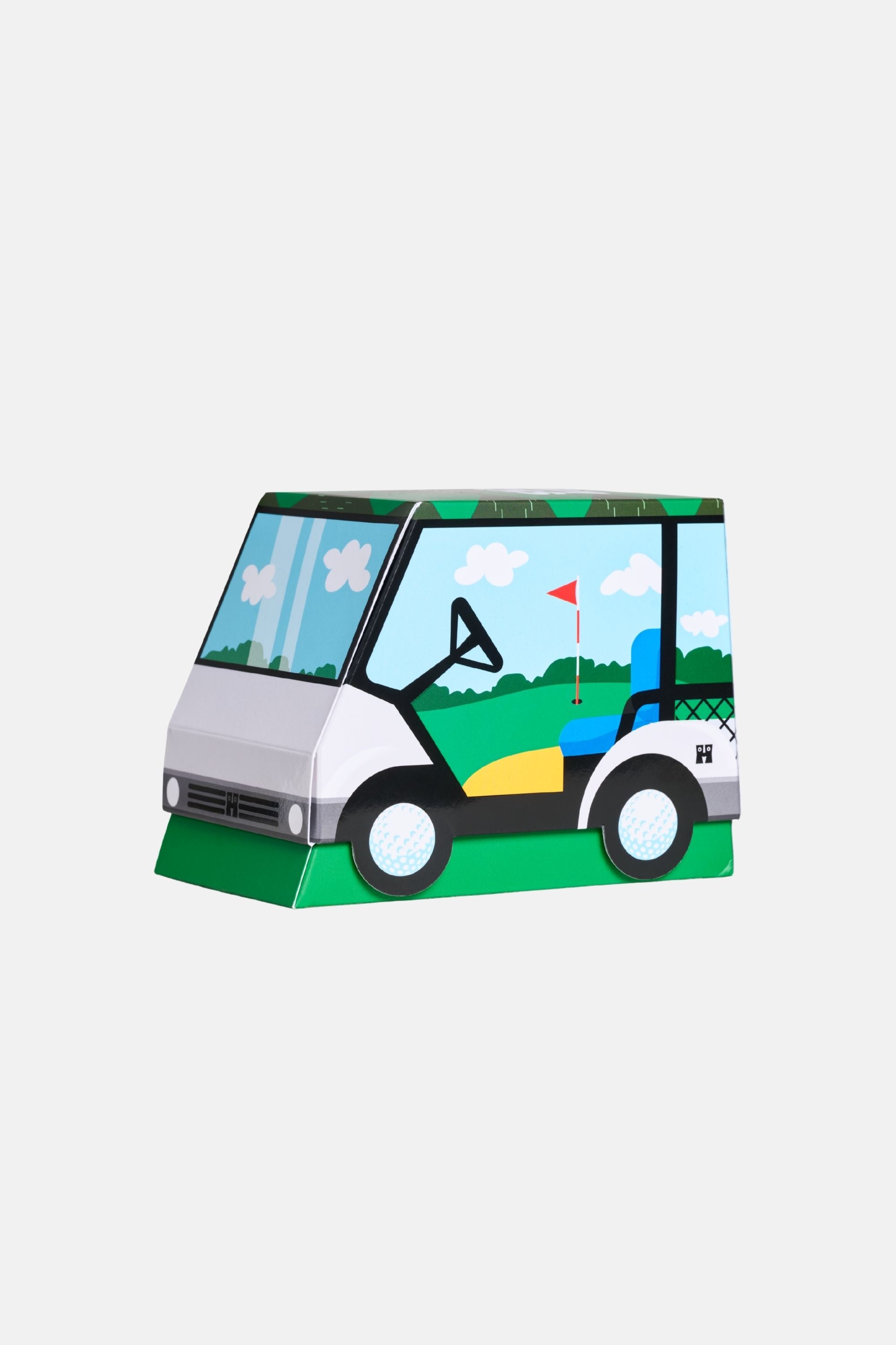 Happy Socks - Çok Renkli Golf Desenli 3Lü Pamuklu Çorap Seti