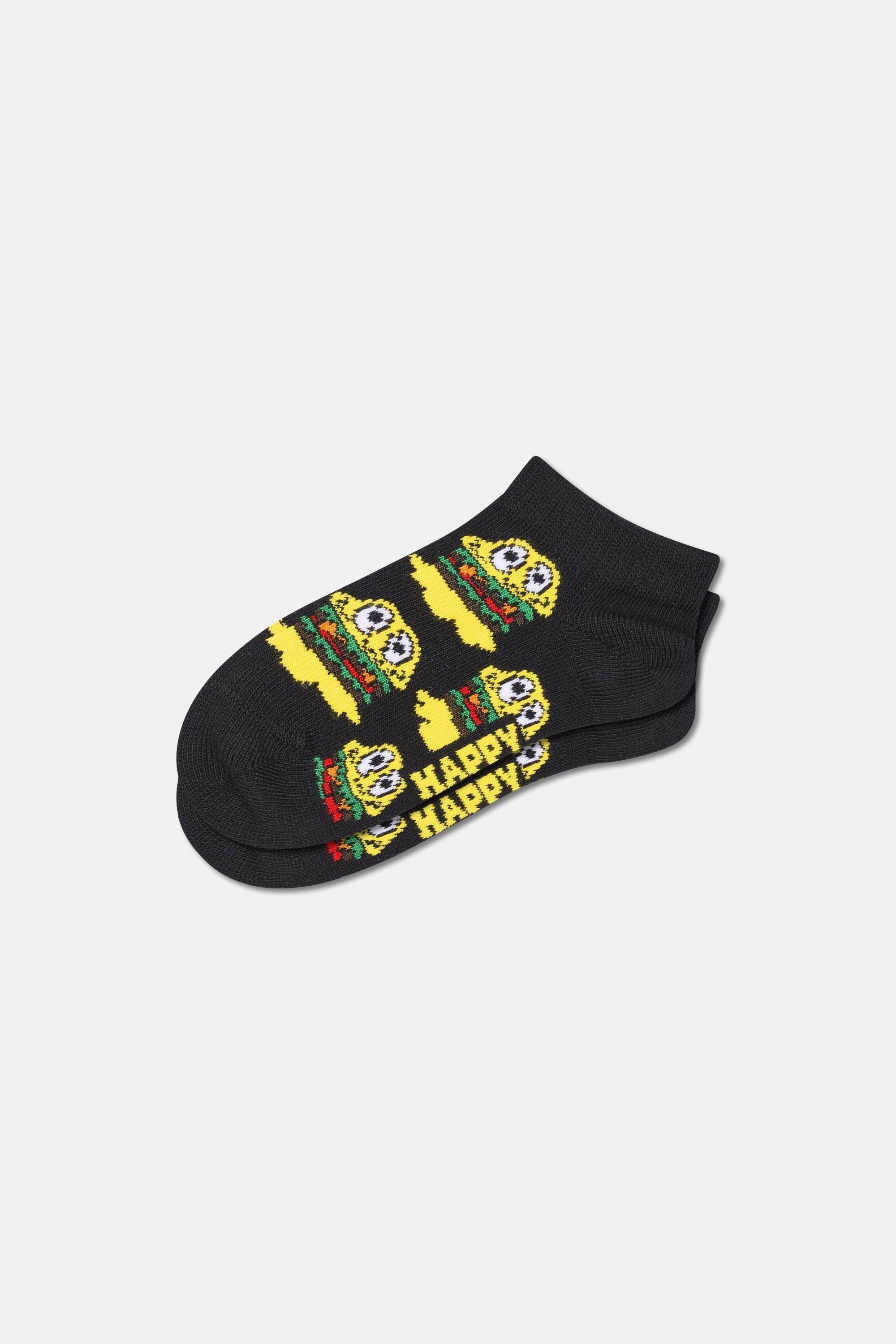 Happy Socks - Çocuk Hamburger Desenli 2Li Çorap Seti