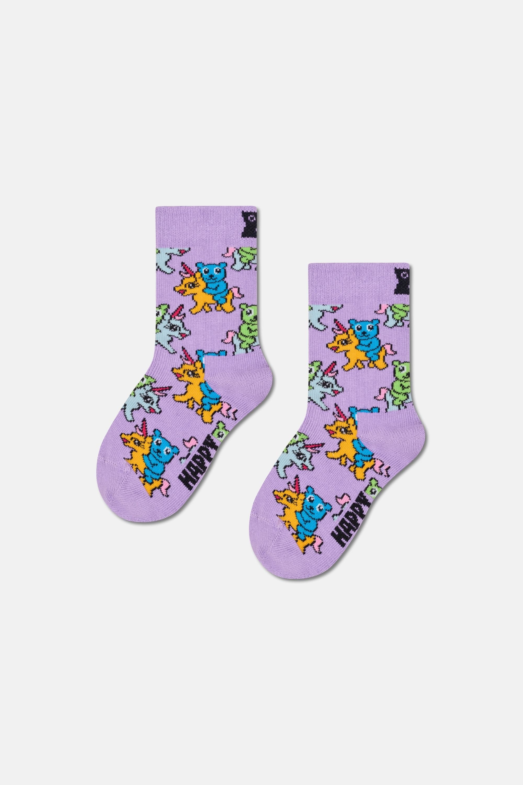 Happy Socks - Çocuk Unicorn Desenli 2Li Çorap Seti