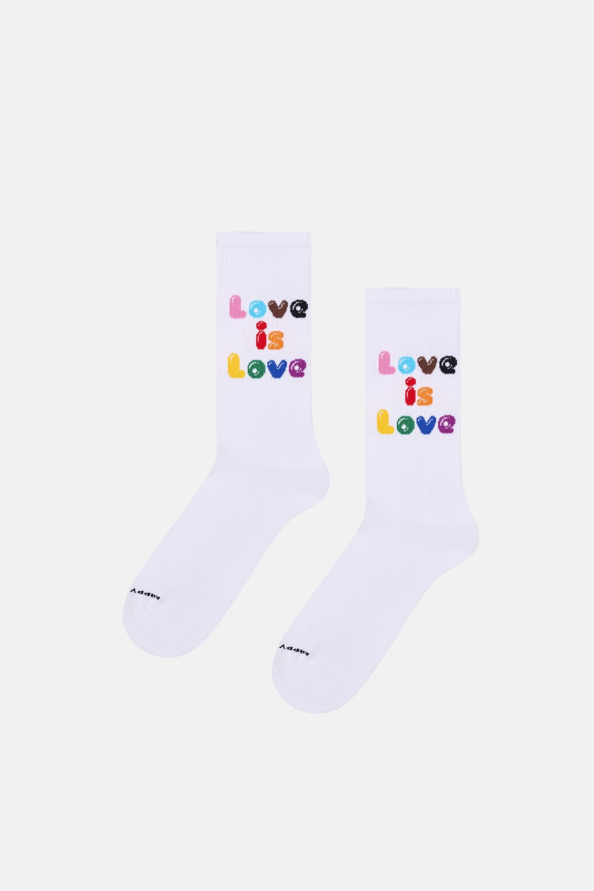 Happy Socks - Çok Renkli Sevgi Temalı 3Lü Sneaker Çorap Seti