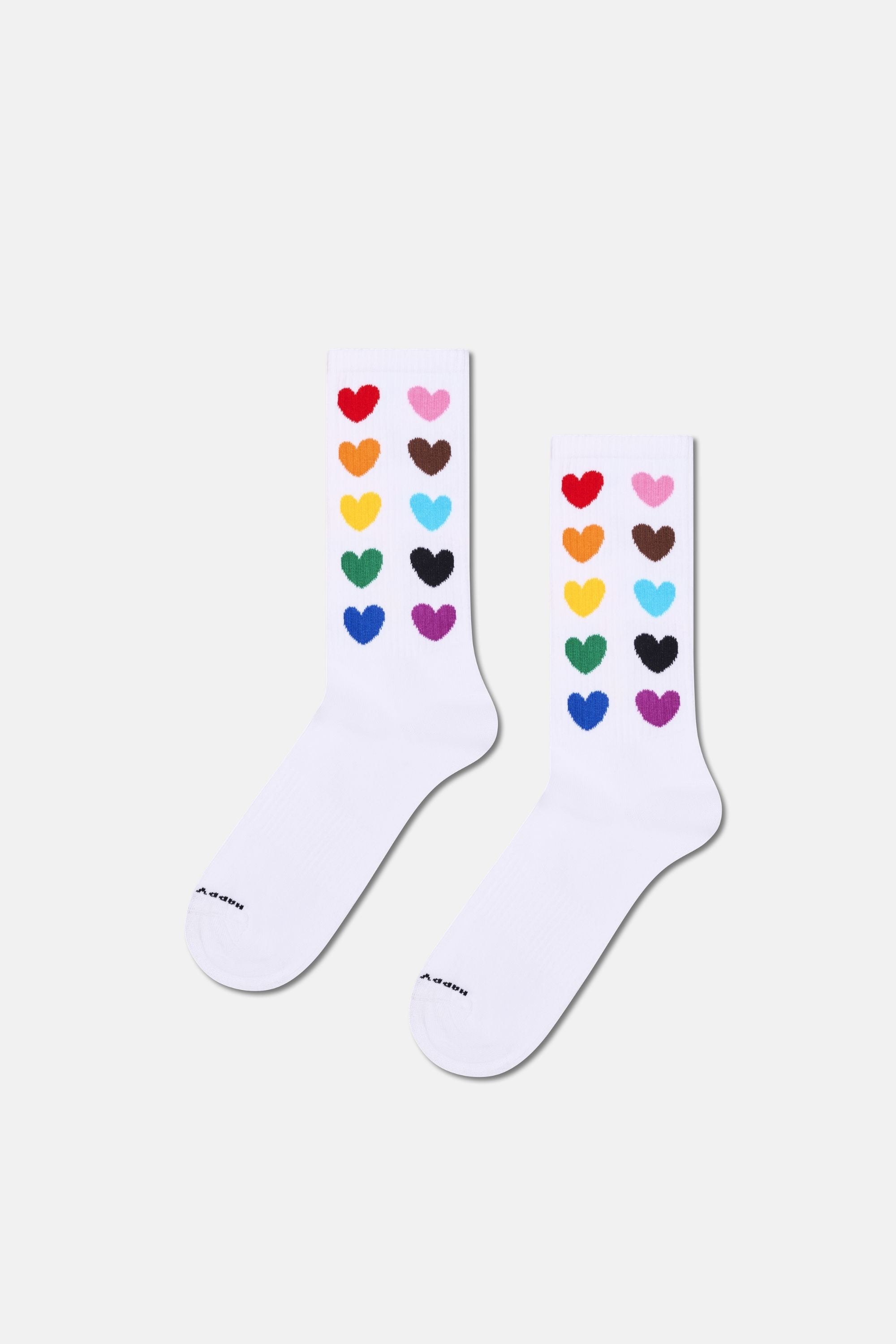 Happy Socks - Çok Renkli Sevgi Temalı 3Lü Sneaker Çorap Seti