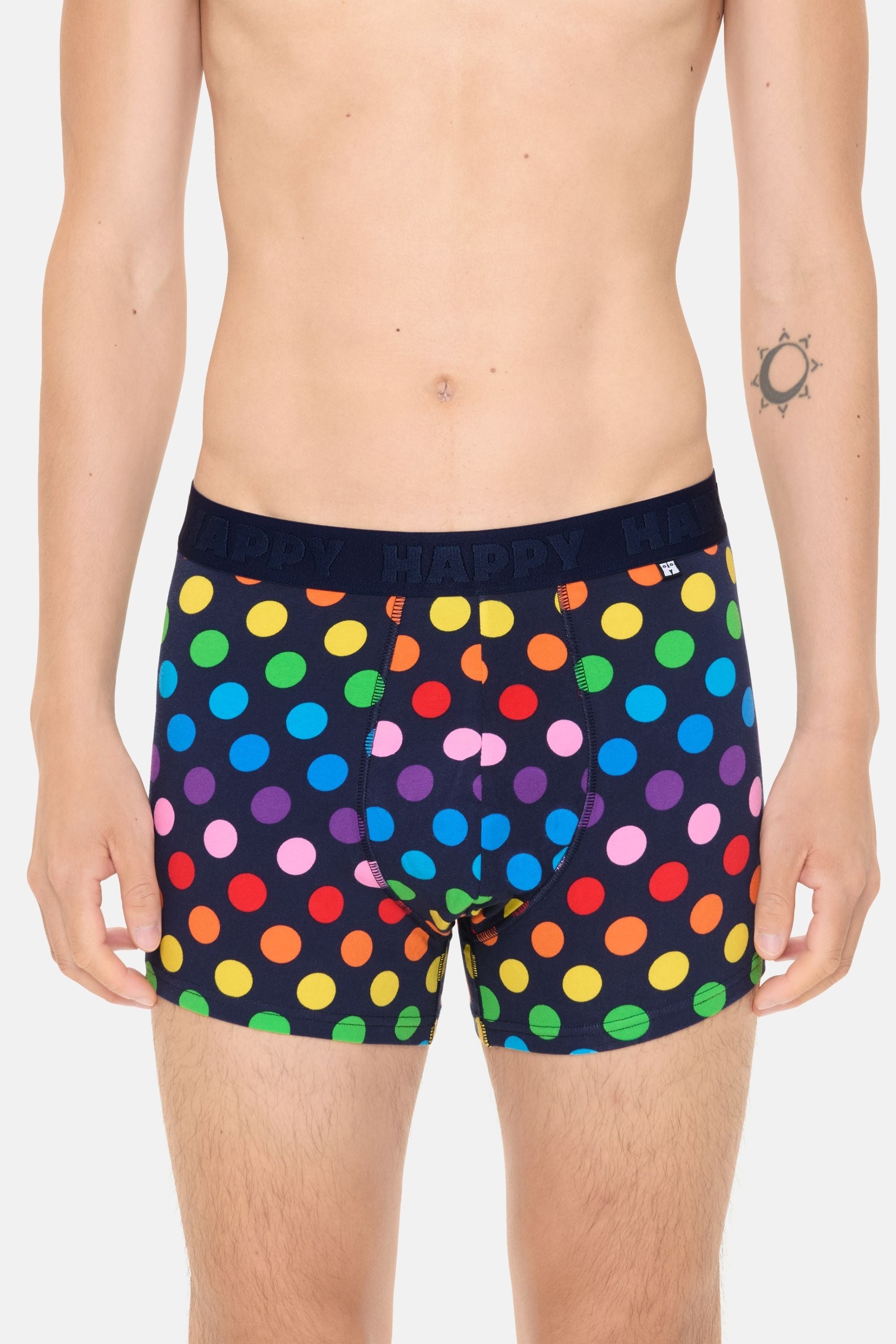 Happy Socks - Çok Renkli Büyük Puantiye Desenli Boxer