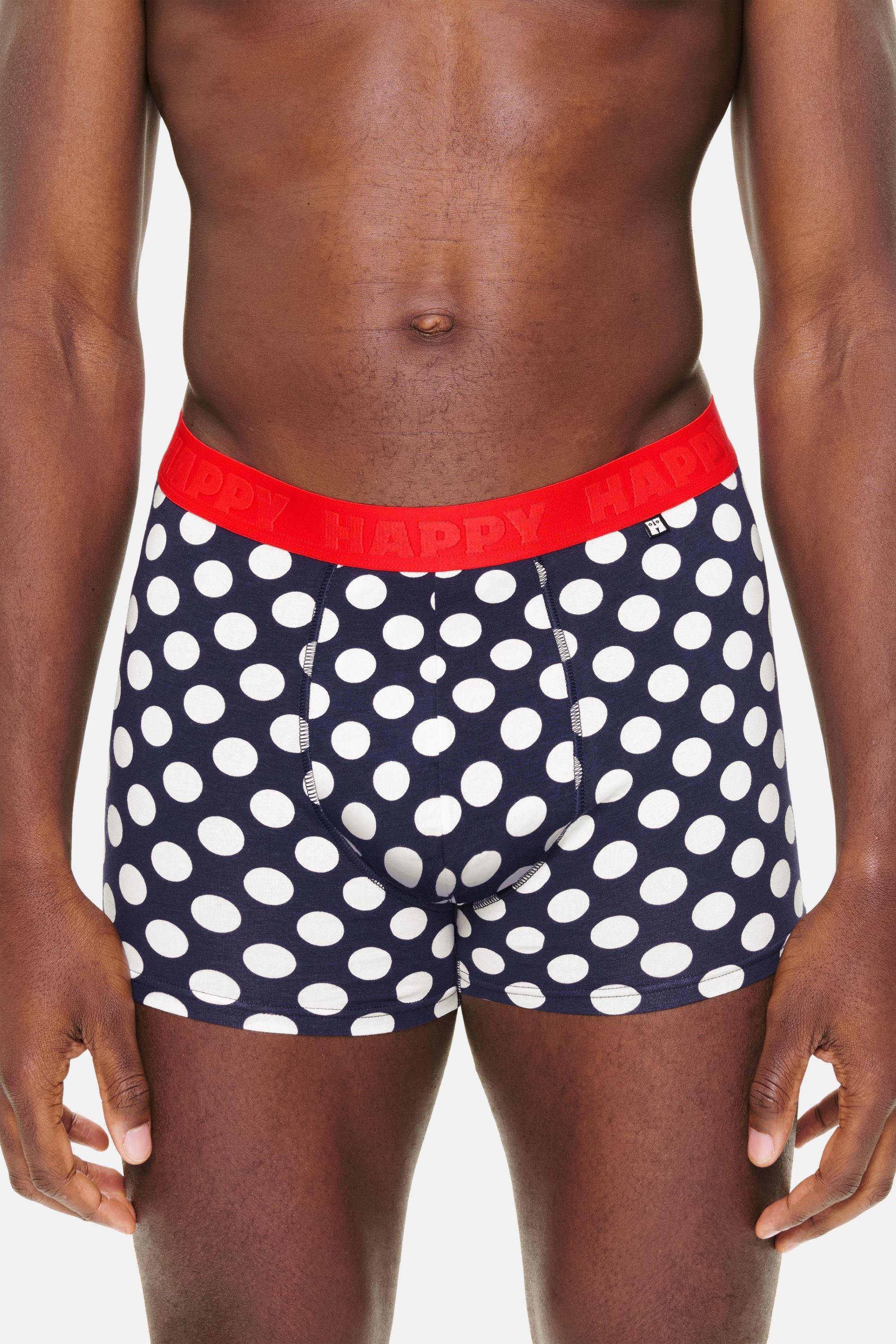 Happy Socks - Lacivert Büyük Puantiye Desenli Boxer