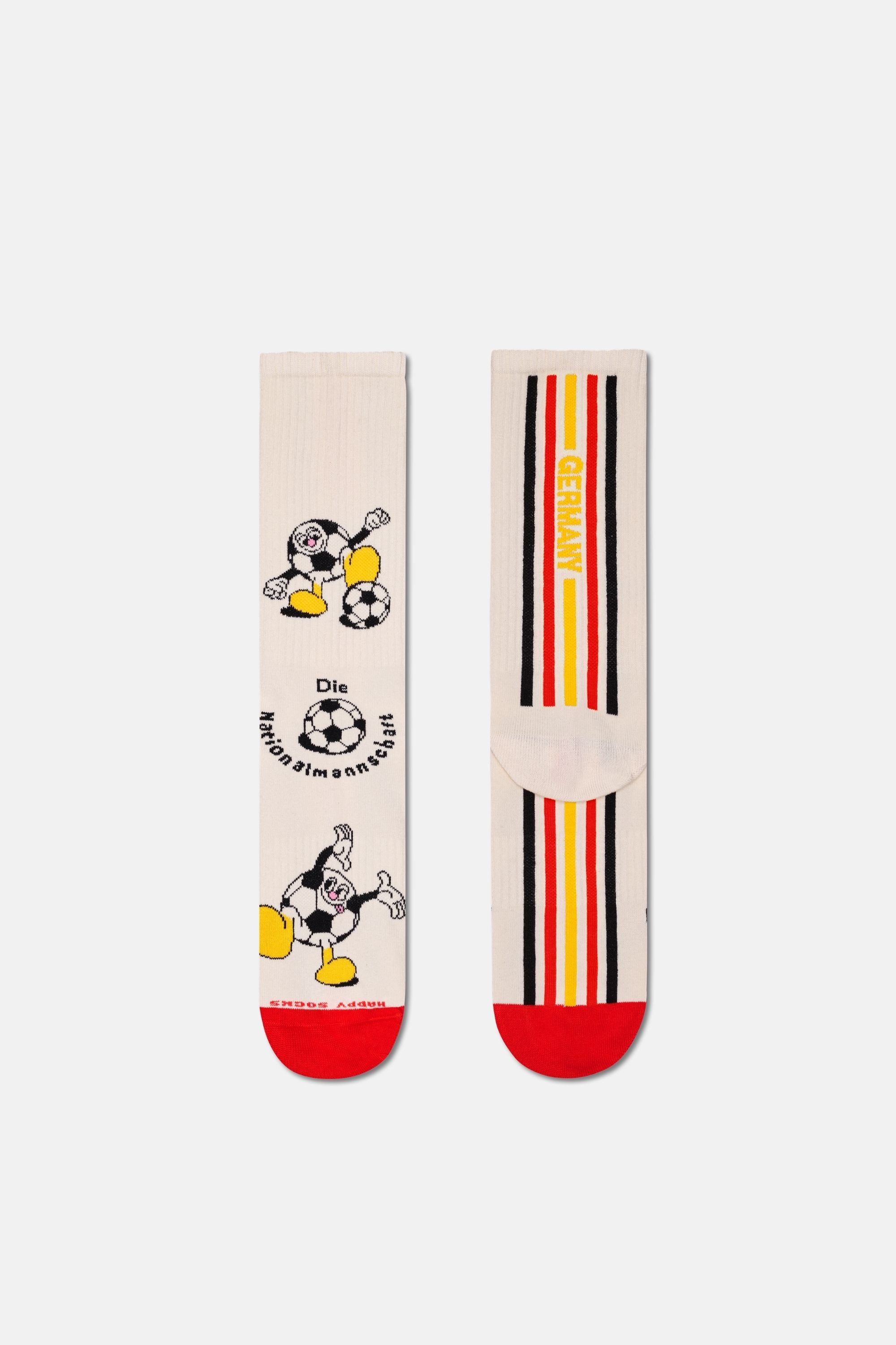 Happy Socks - Beyaz Dünya Kupası Almanya Temalı Sneaker Çorap