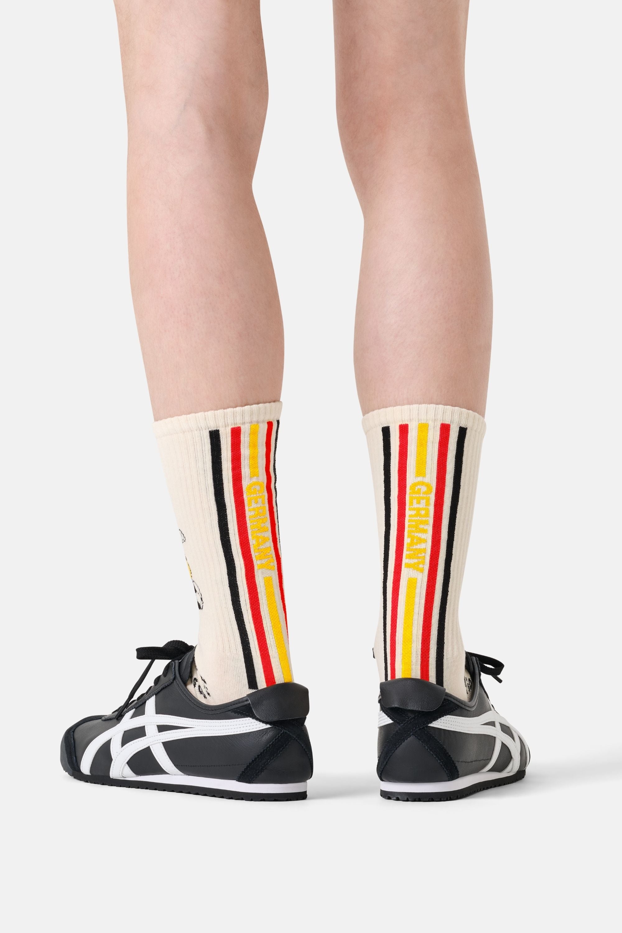 Happy Socks - Beyaz Dünya Kupası Almanya Temalı Sneaker Çorap