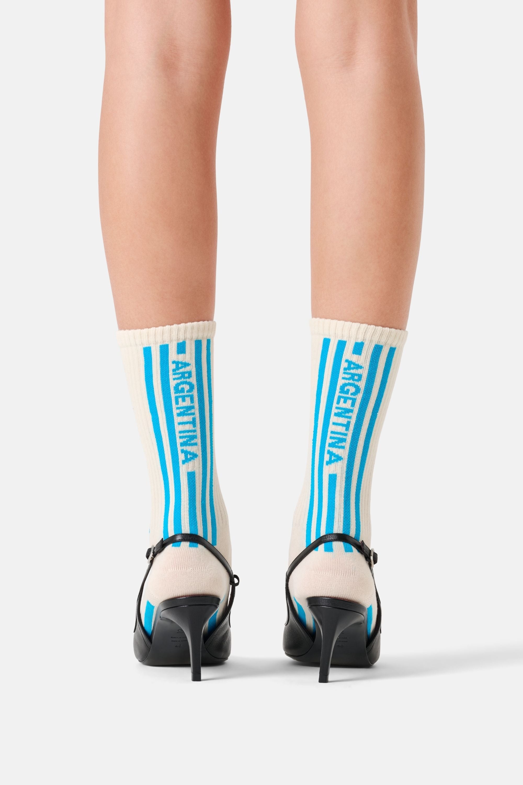 Happy Socks - Beyaz Arjantin Dünya Kupası Sneaker Çorap
