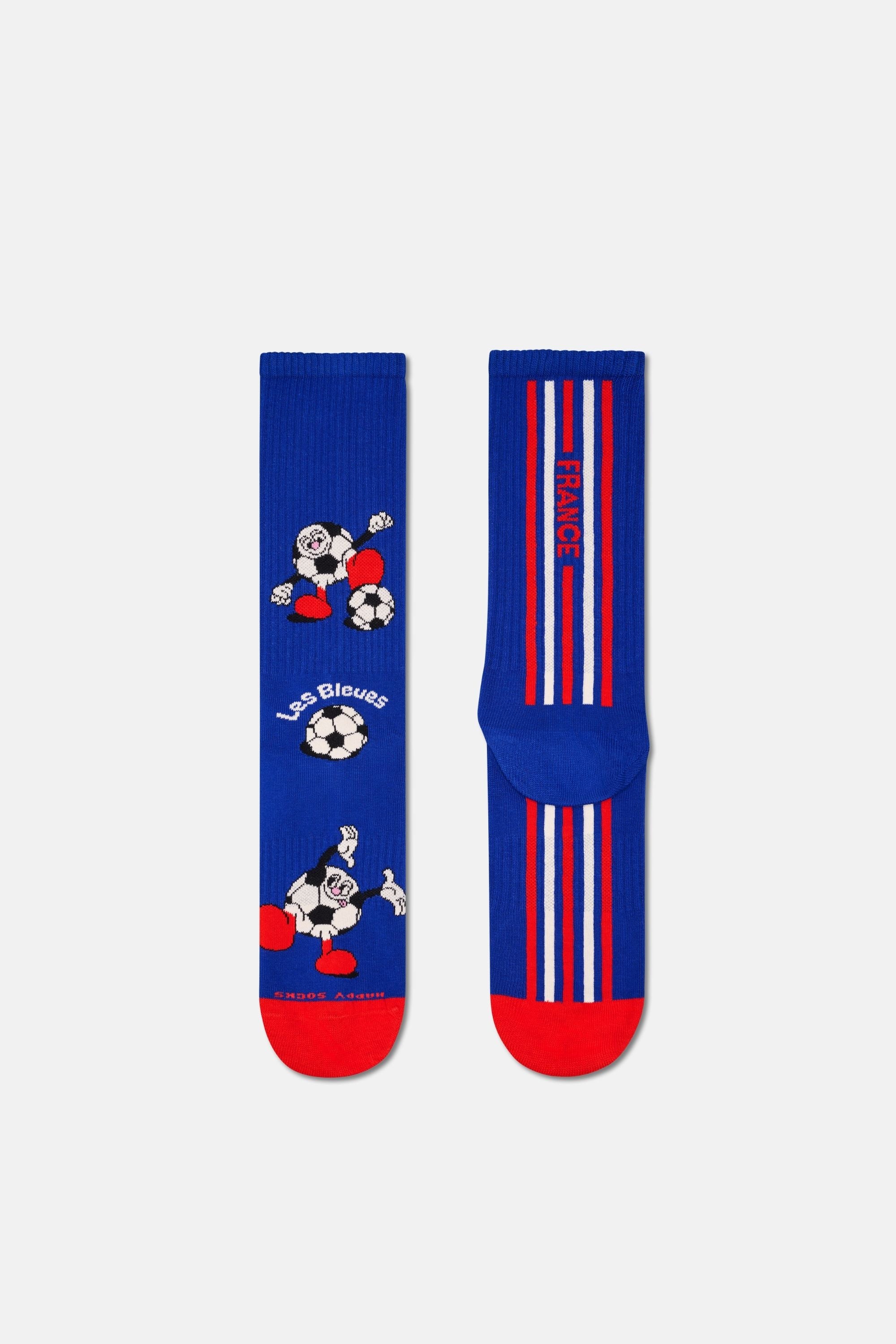 Happy Socks - Lacivert Fransa Dünya Kupası Sneaker Çorap