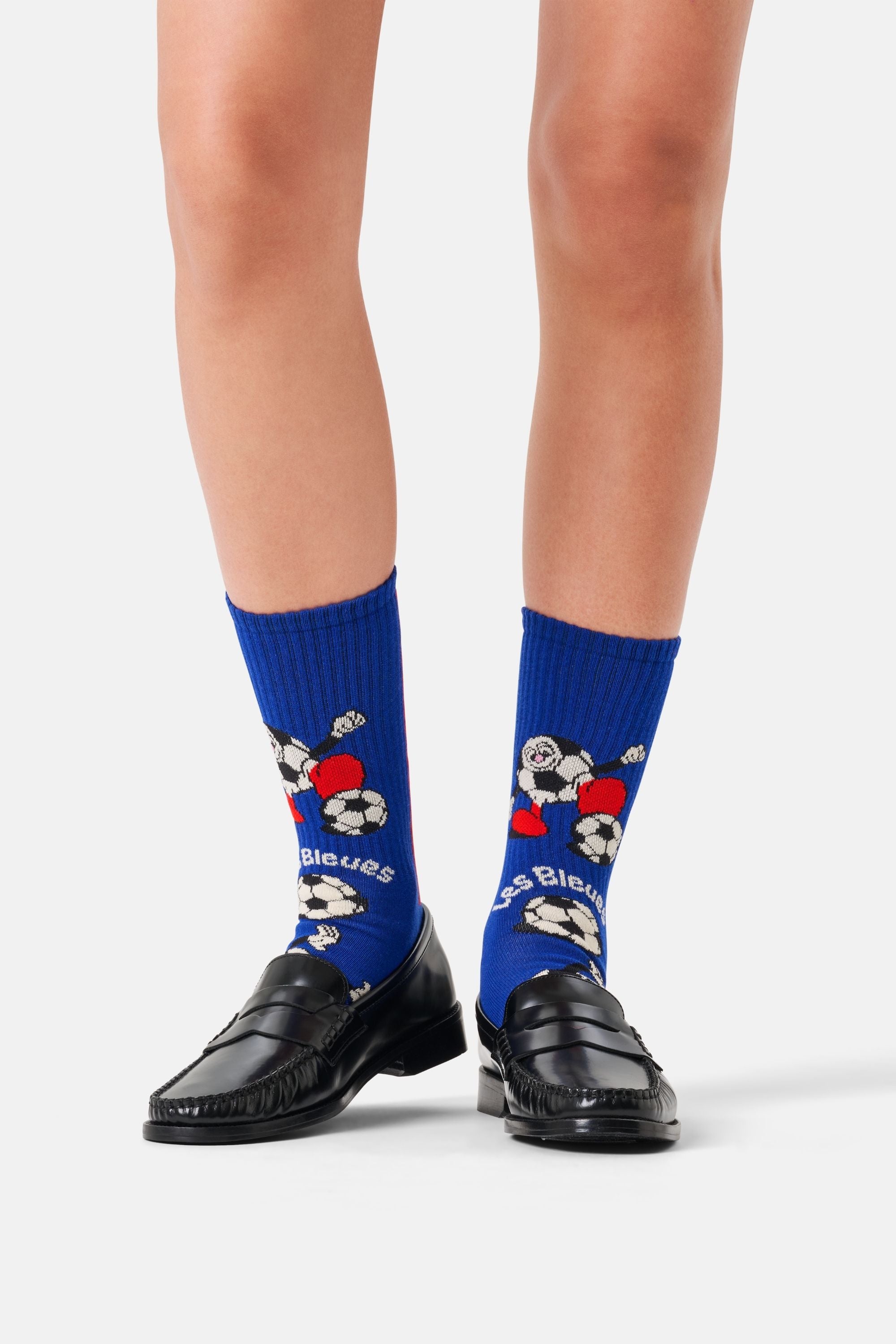 Happy Socks - Lacivert Fransa Dünya Kupası Sneaker Çorap