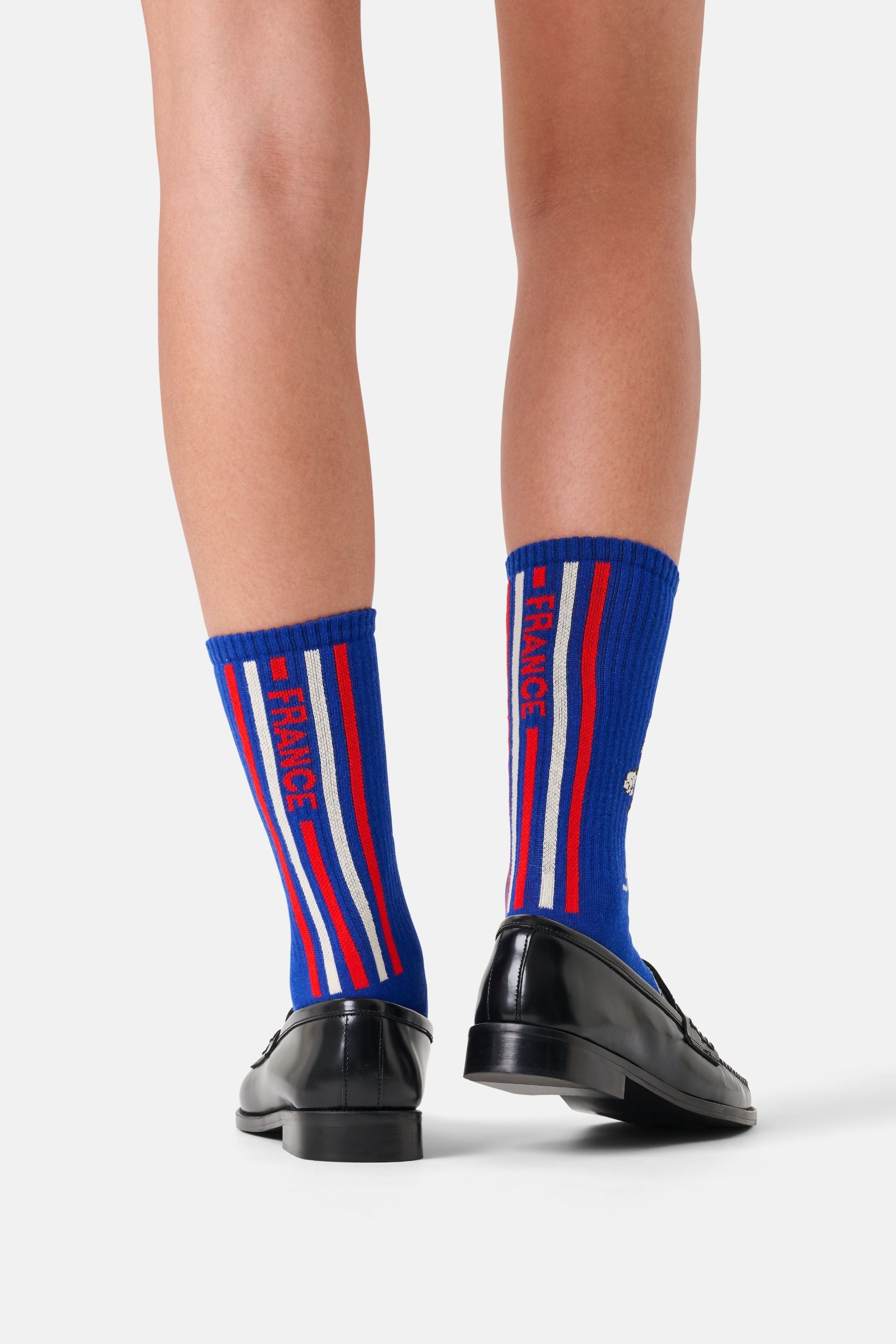 Happy Socks - Lacivert Fransa Dünya Kupası Sneaker Çorap