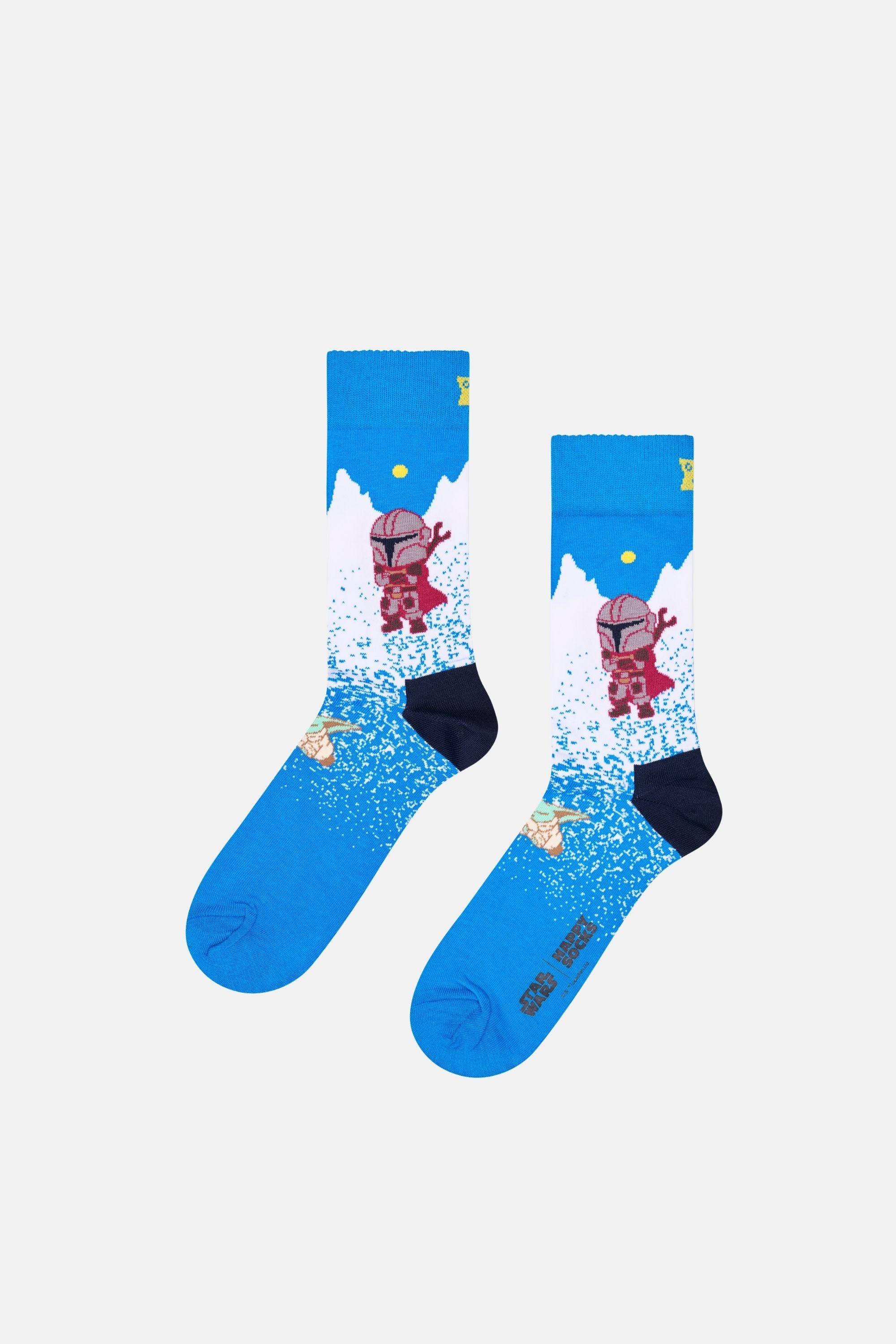 Happy Socks - Çok Renkli Star Wars Grogus Holiday Temalı 6Lı Çorap Seti