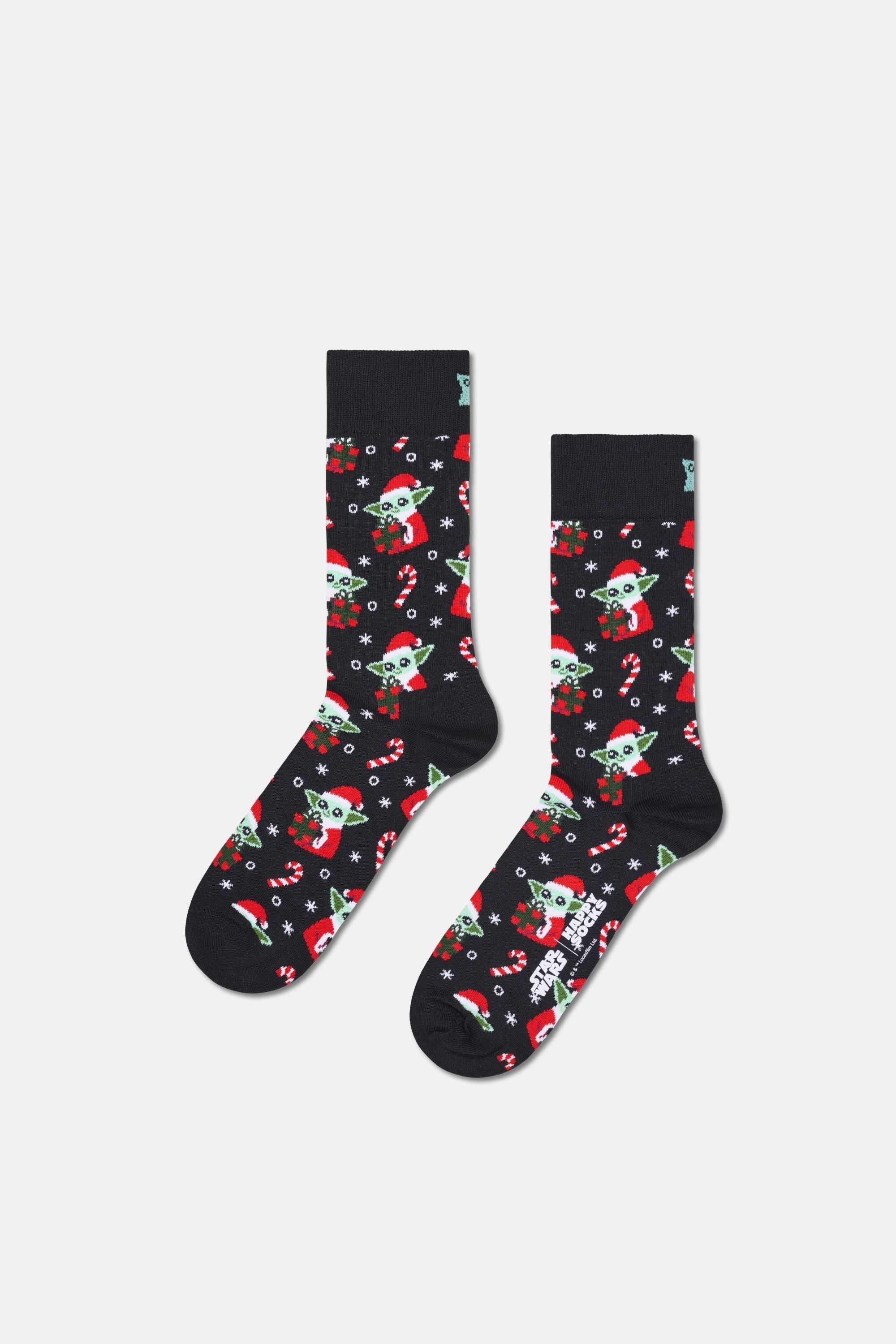 Happy Socks - Çok Renkli Star Wars Grogus Holiday Temalı 6Lı Çorap Seti