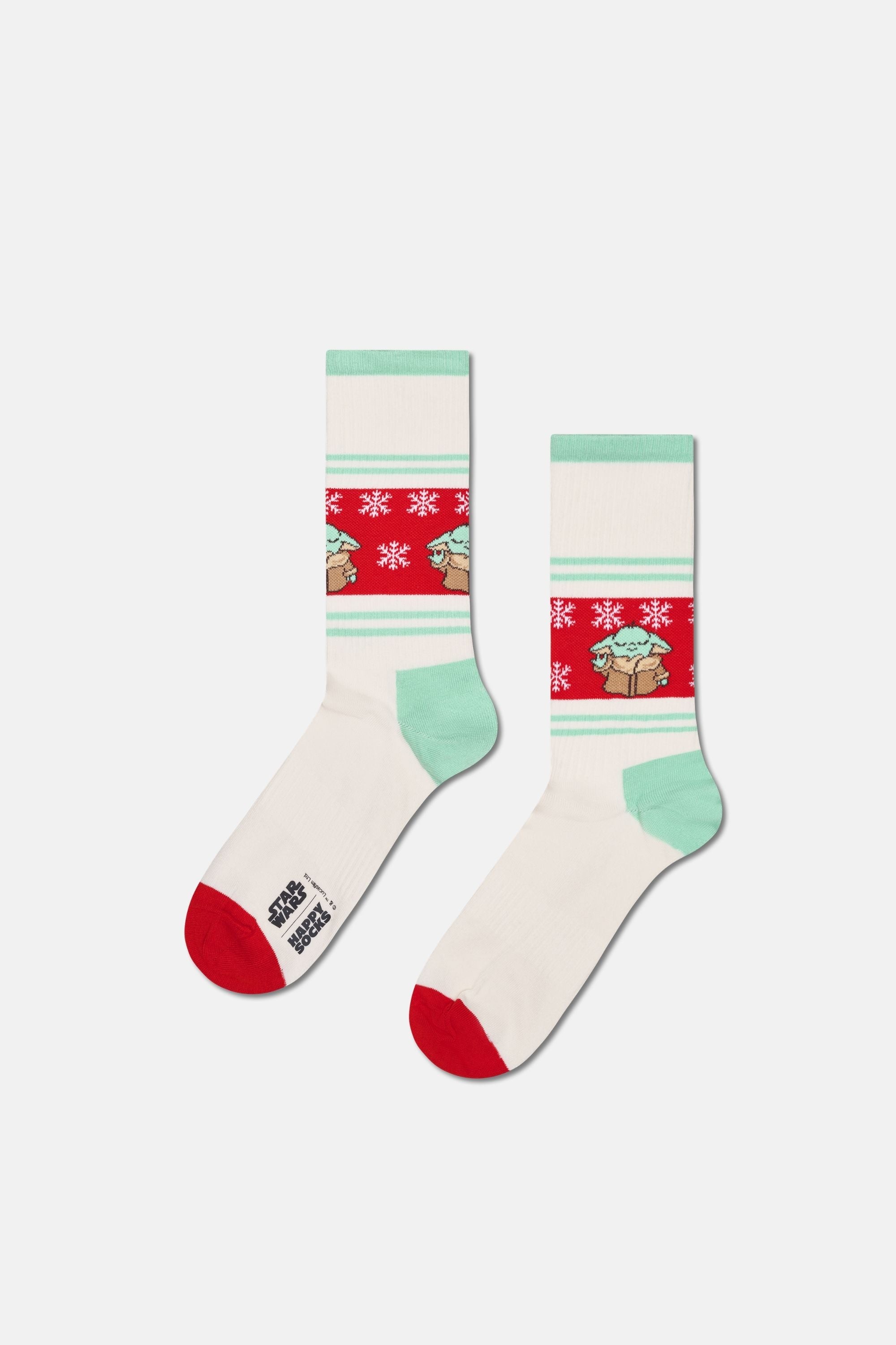 Happy Socks - Çok Renkli Star Wars Grogus Holiday Temalı 6Lı Çorap Seti