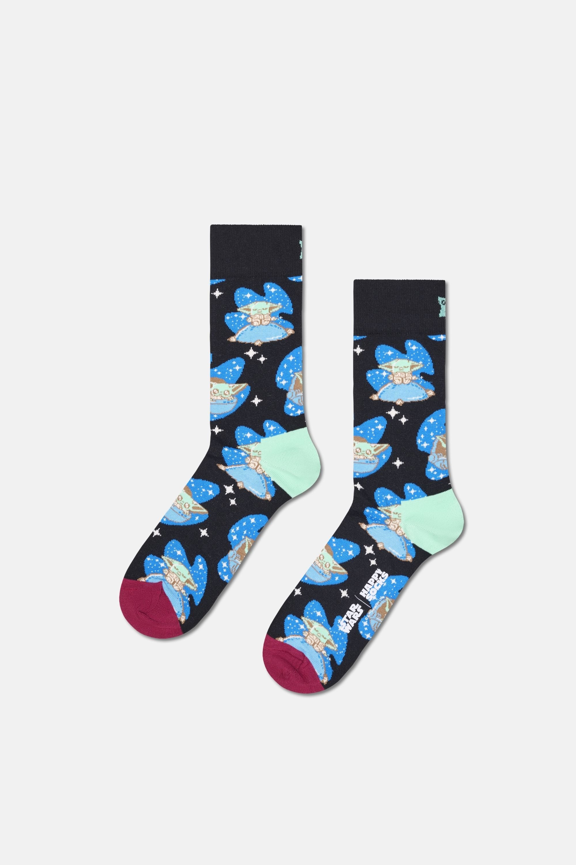 Happy Socks - Çok Renkli Star Wars Grogus Holiday Temalı 6Lı Çorap Seti