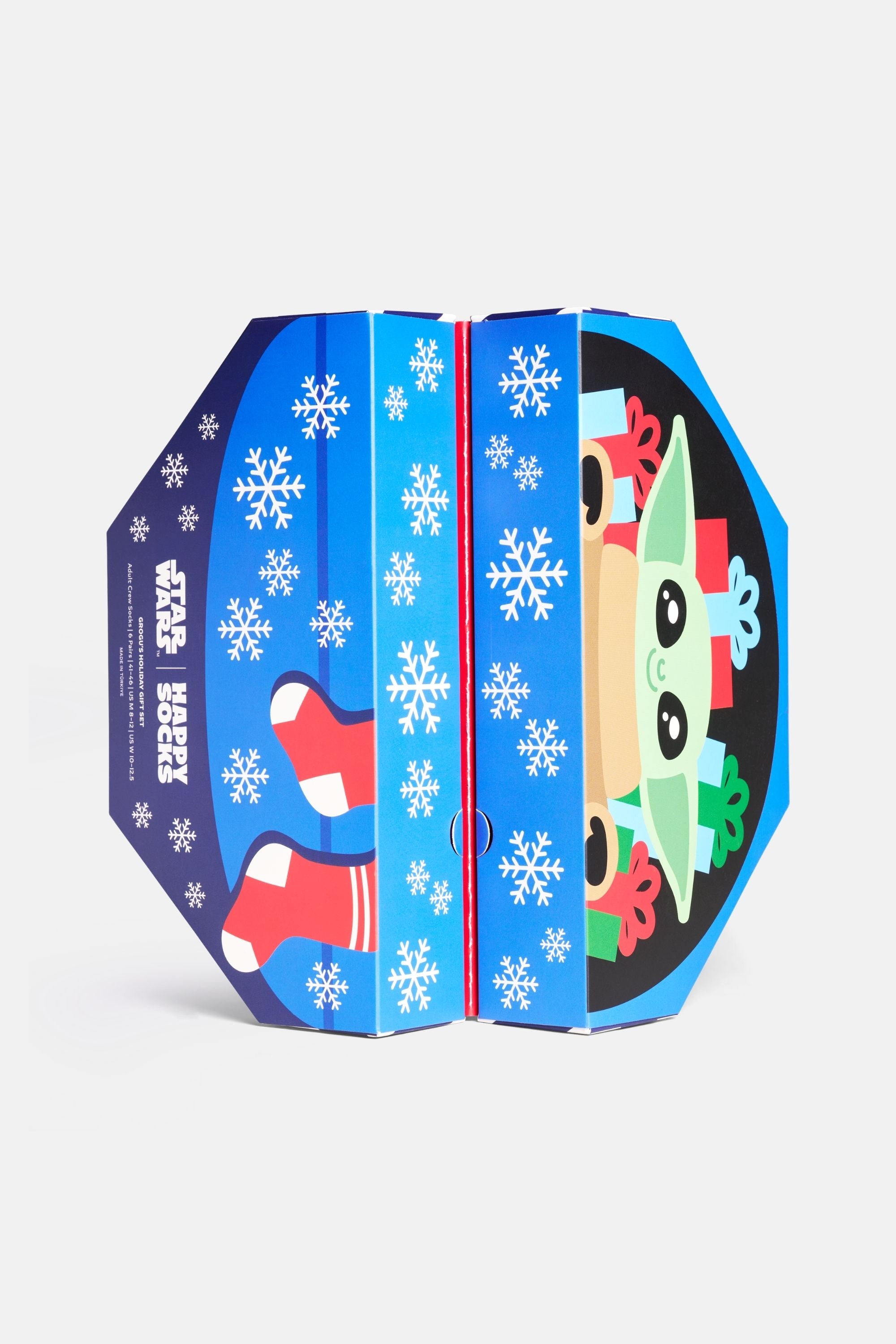 Happy Socks - Çok Renkli Star Wars Grogus Holiday Temalı 6Lı Çorap Seti