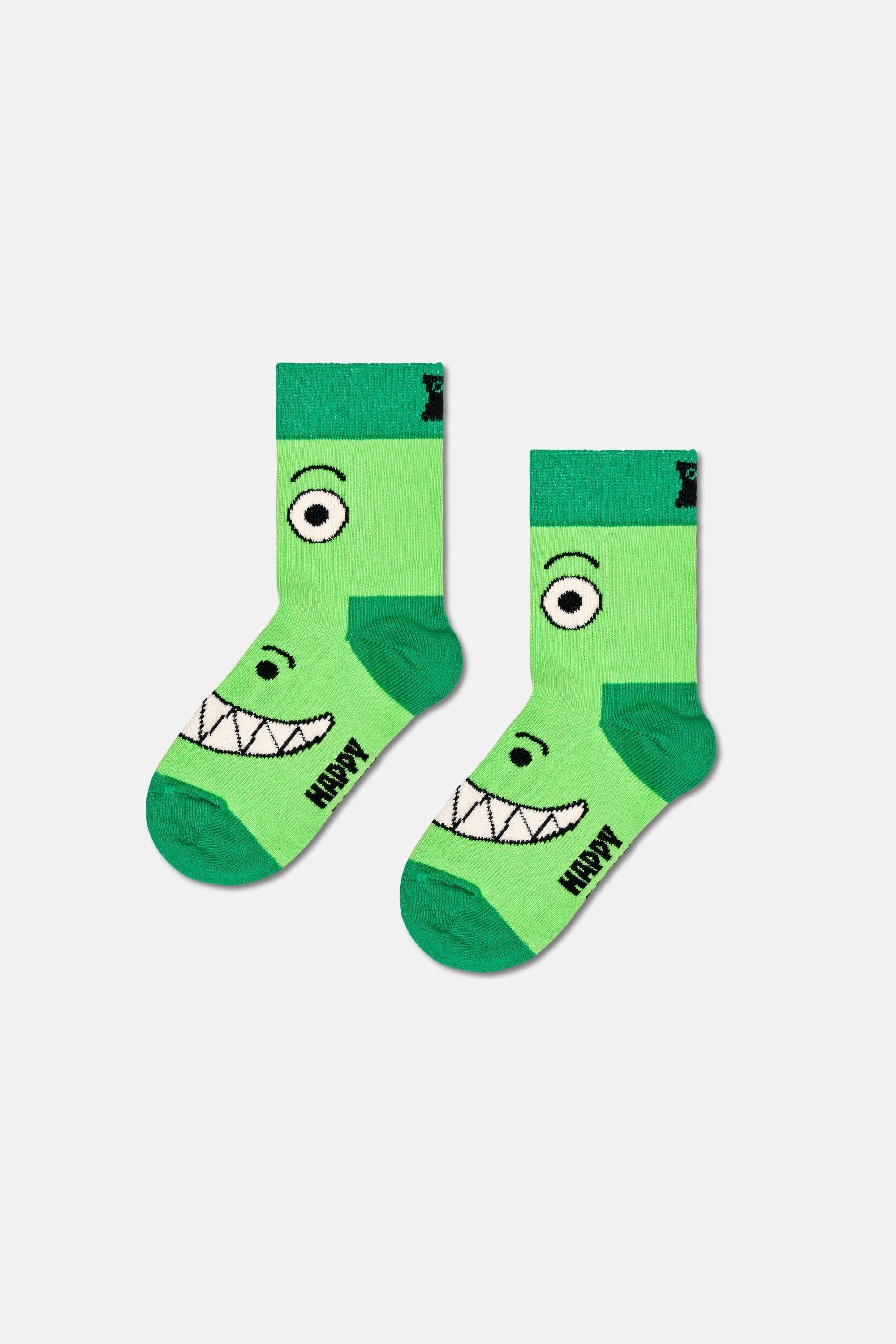 Happy Socks - Çocuk Dinozor Desenli 4Lü Çorap Hediye Seti