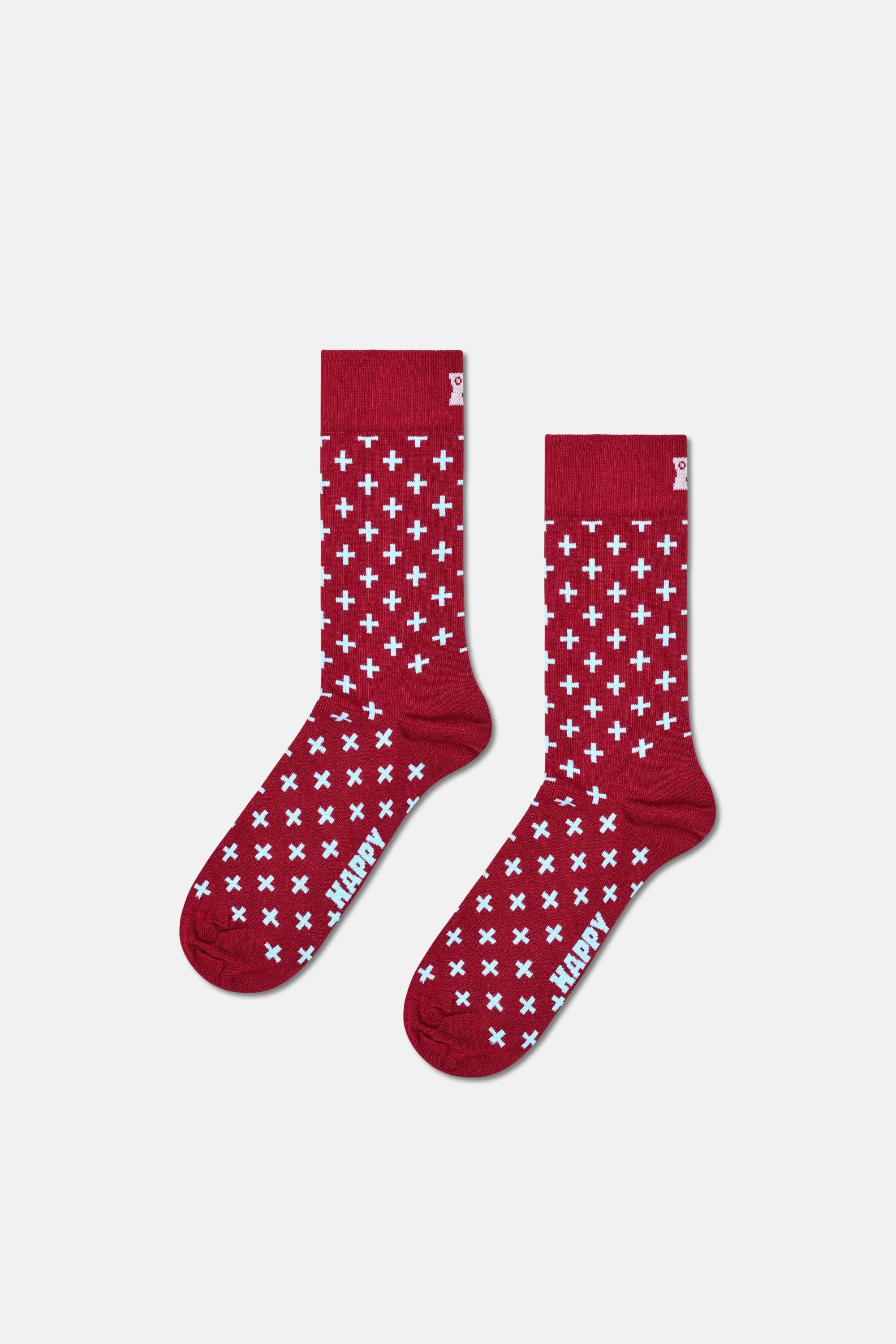 Happy Socks - Çok Renkli Karışık Desenli 3Lü Pamuklu Çorap Seti