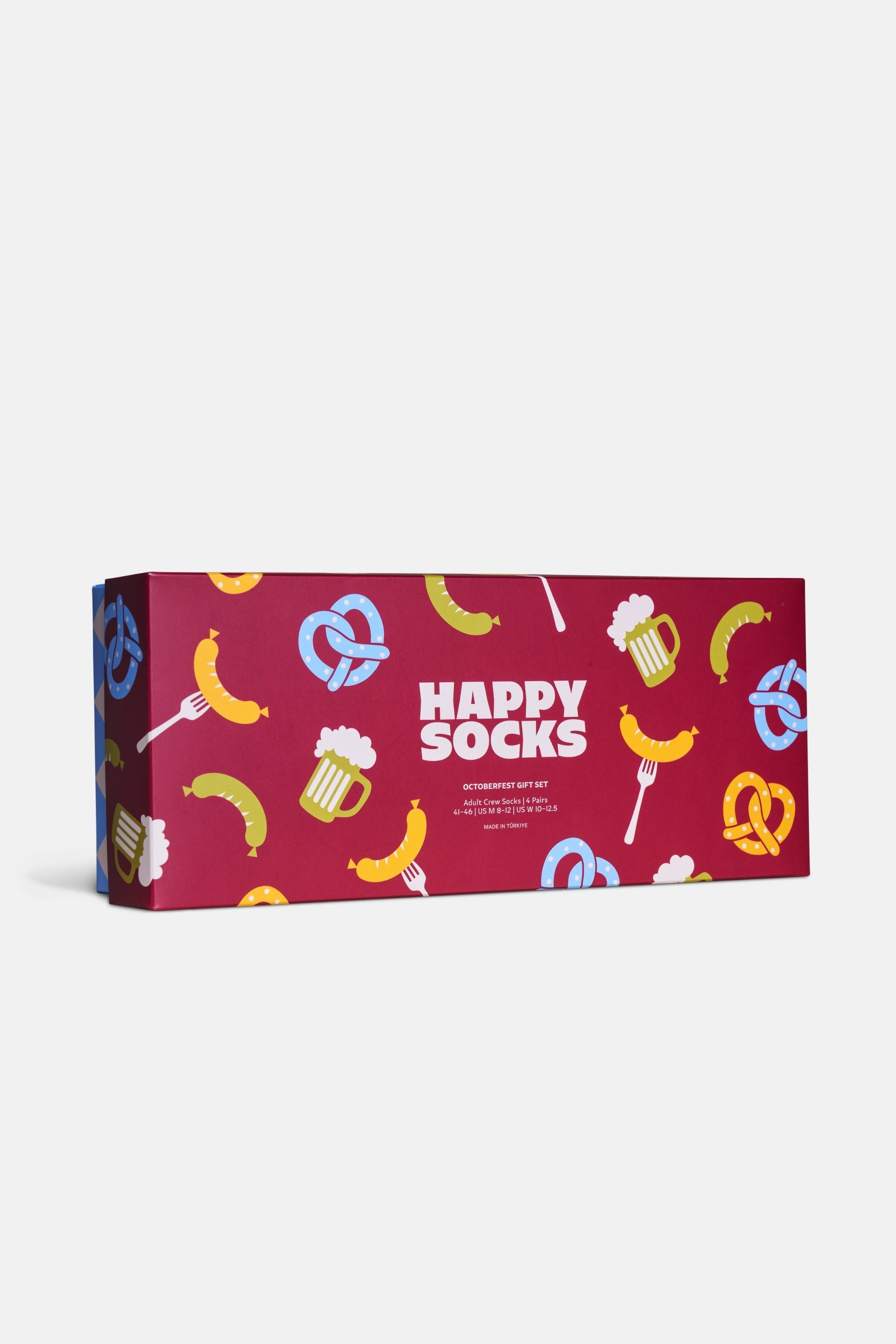 Happy Socks - Çok Renkli Bagel Desenli 4Lü Pamuklu Çorap Seti