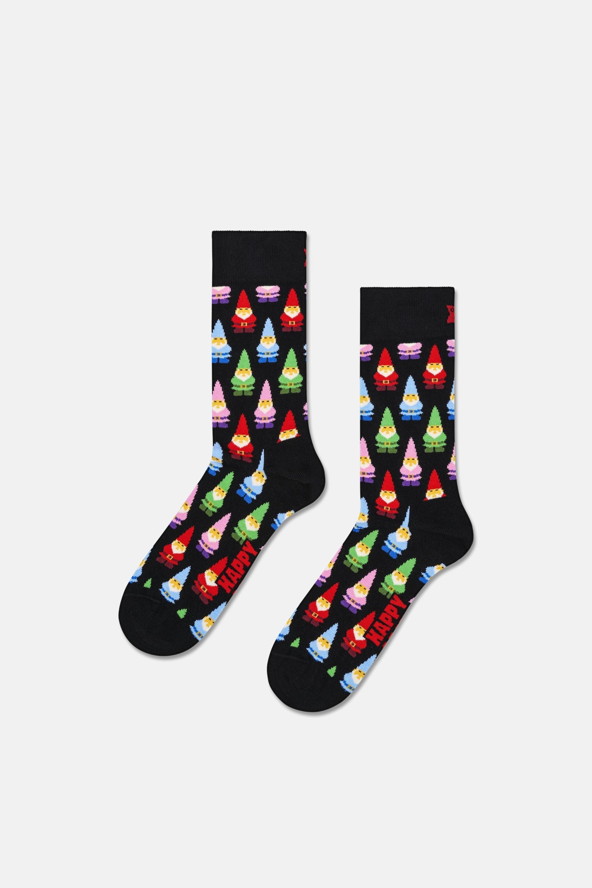 Happy Socks - Çok Renkli Kutlama Desenli 3Lü Pamuklu Çorap Seti