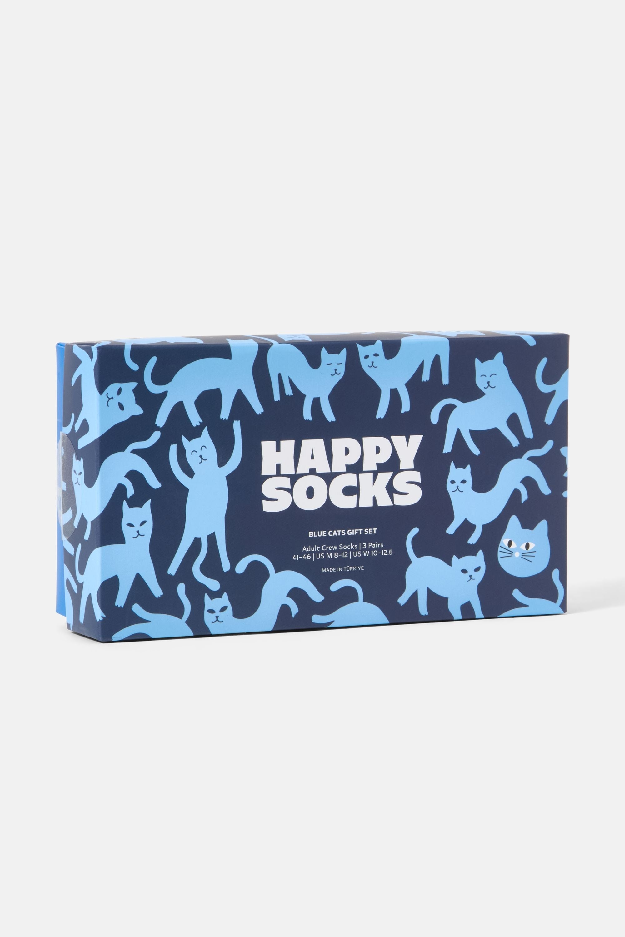 Happy Socks - Çok Renkli Hayvan Desenli 3Lü Pamuklu Çorap Seti
