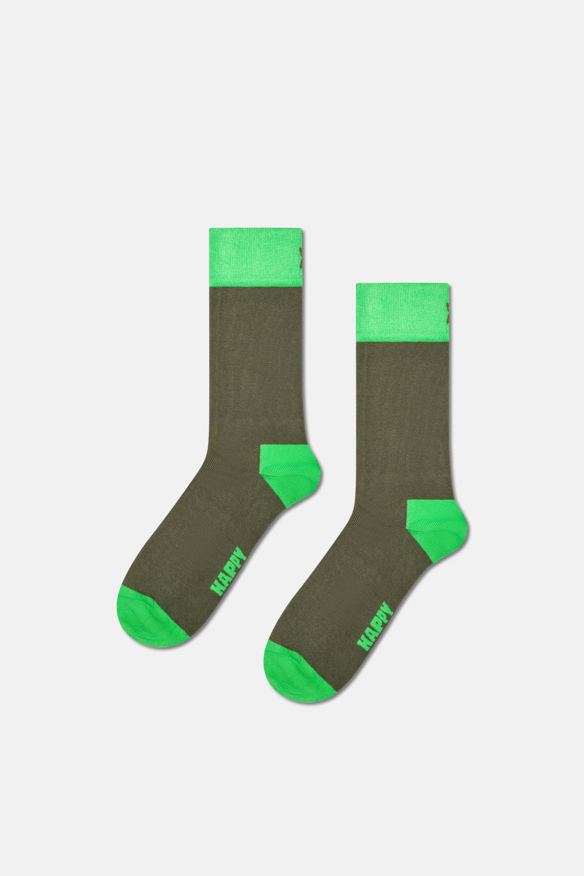 Happy Socks - Çok Renkli Karışık Desenli 3Lü Pamuklu Çorap Seti