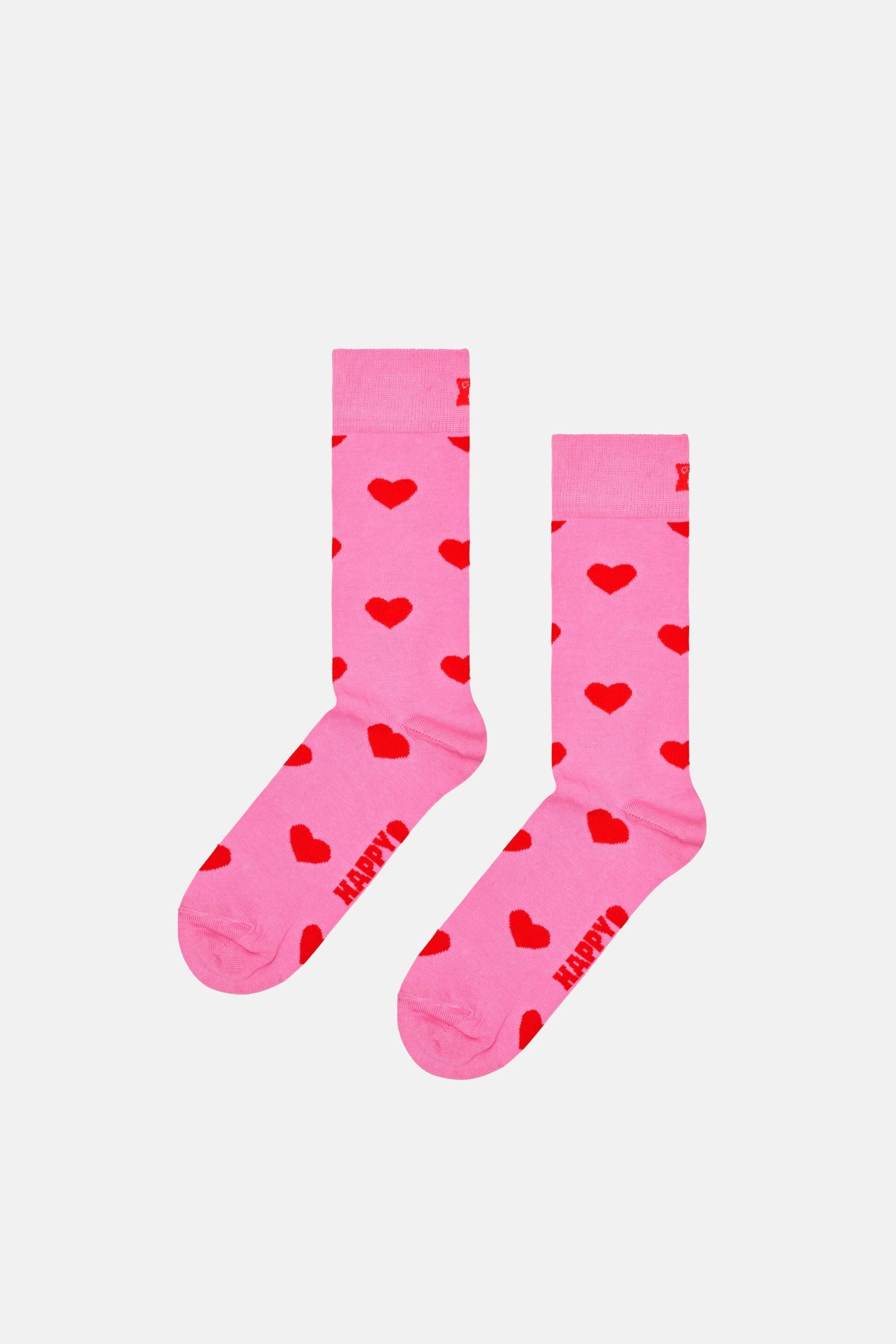 Happy Socks - Pembe 4Lü Desenli Pamuklu Çorap Seti