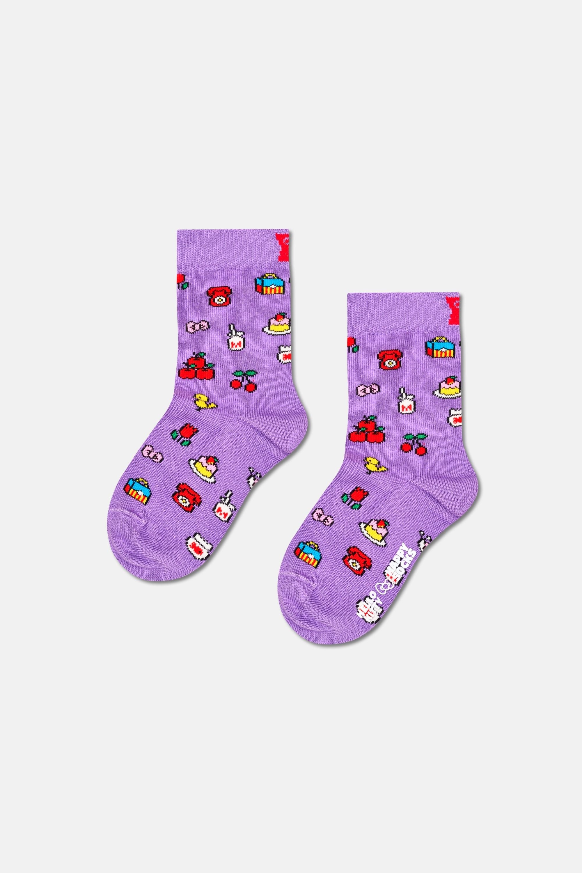 Happy Socks - Çocuk Hello Kıtty Temalı 3Lü Çorap Hediye Seti