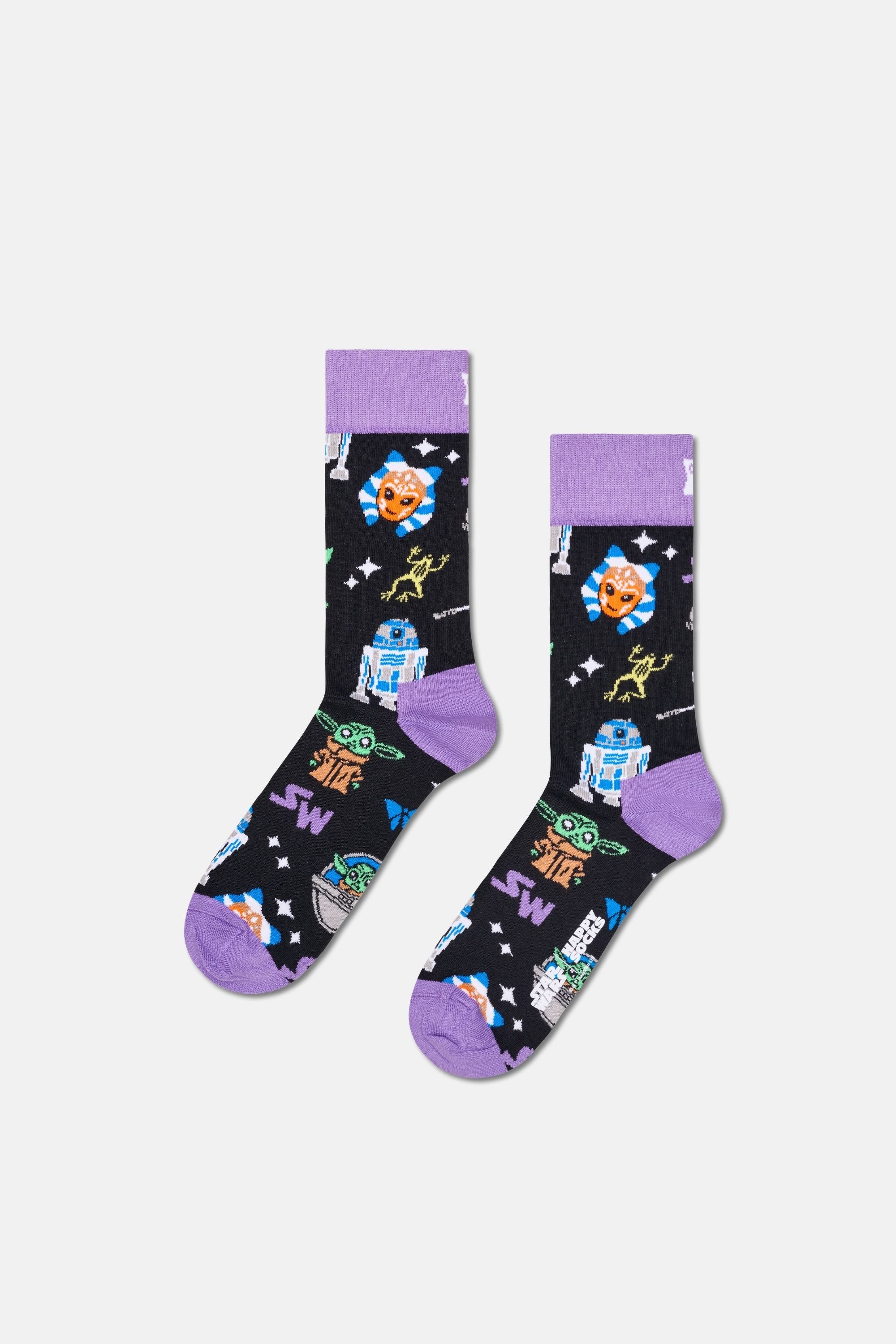 Happy Socks - Çok Renkli Star Wars Mandalorian Temalı 6Lı Çorap Hediye Seti