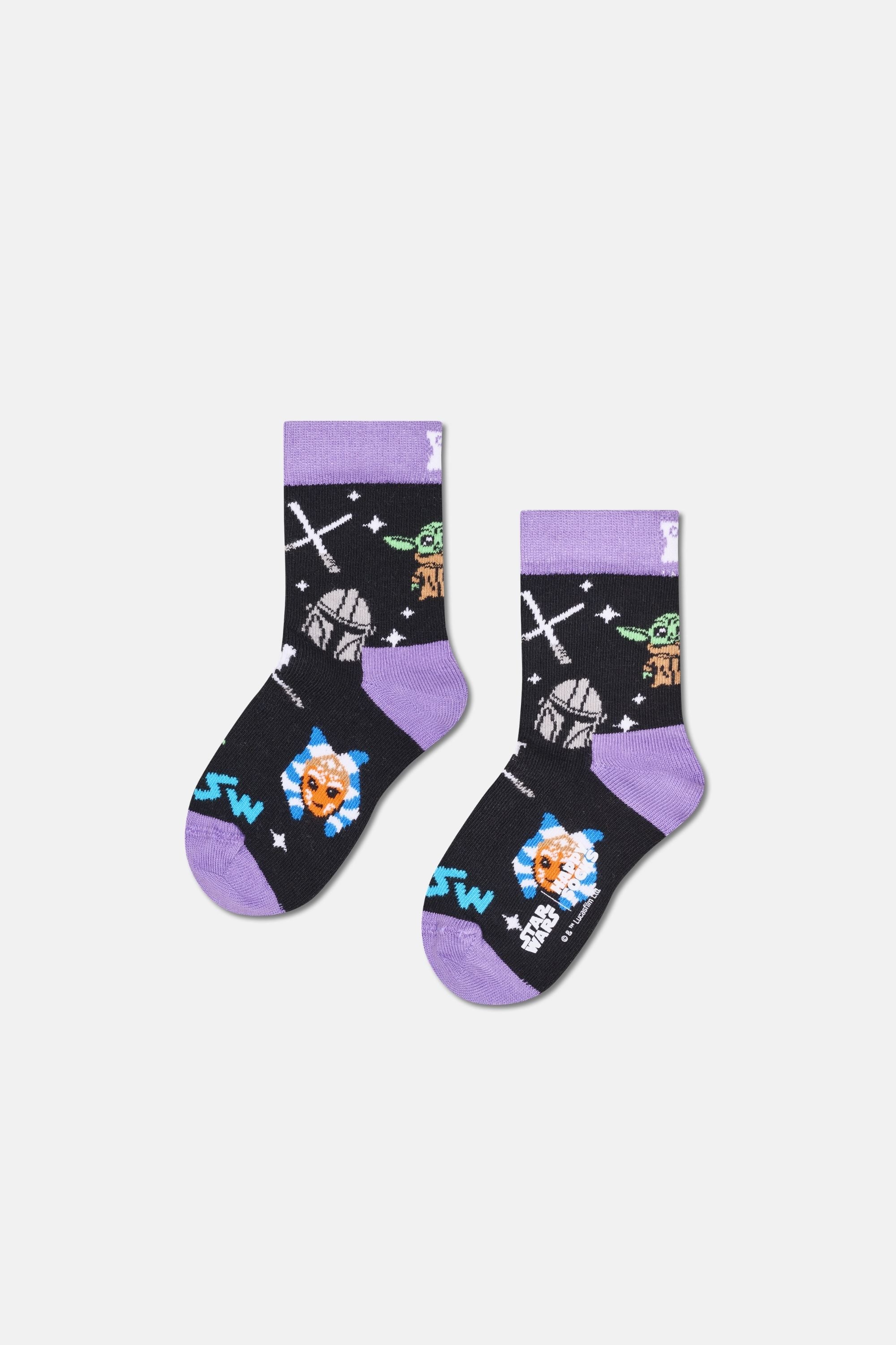 Happy Socks - Çocuk Star Wars Grogu Temalı 3Lü Çorap Hediye Seti