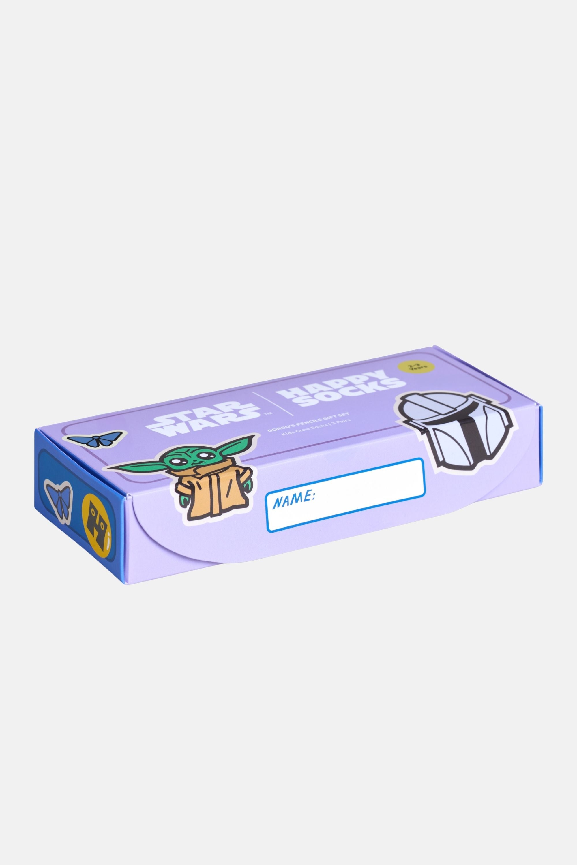 Happy Socks - Çocuk Star Wars Grogu Temalı 3Lü Çorap Hediye Seti