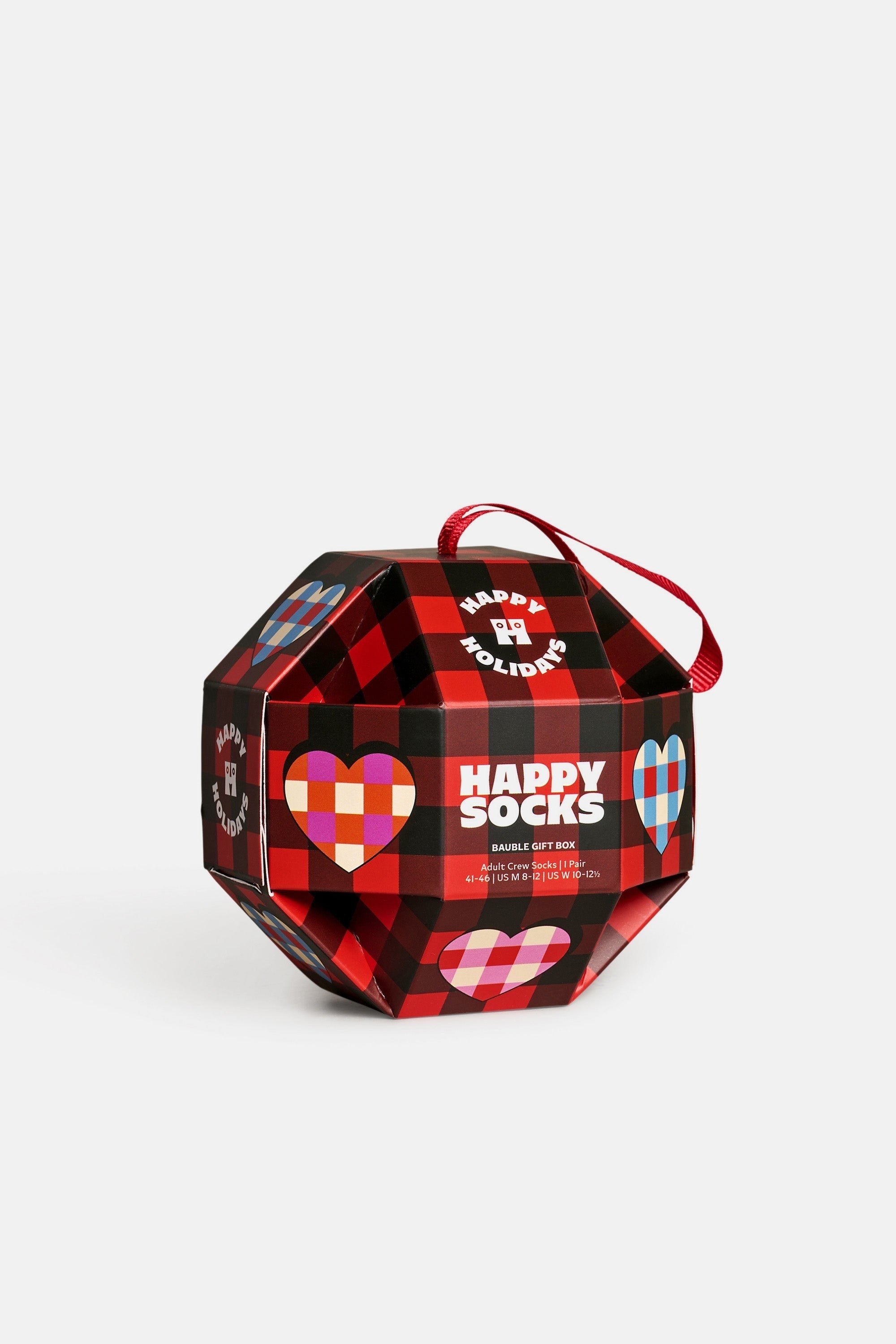 Happy Socks - Kırmızı Kutlama Temalı Pamuklu Tekli Çorap Seti