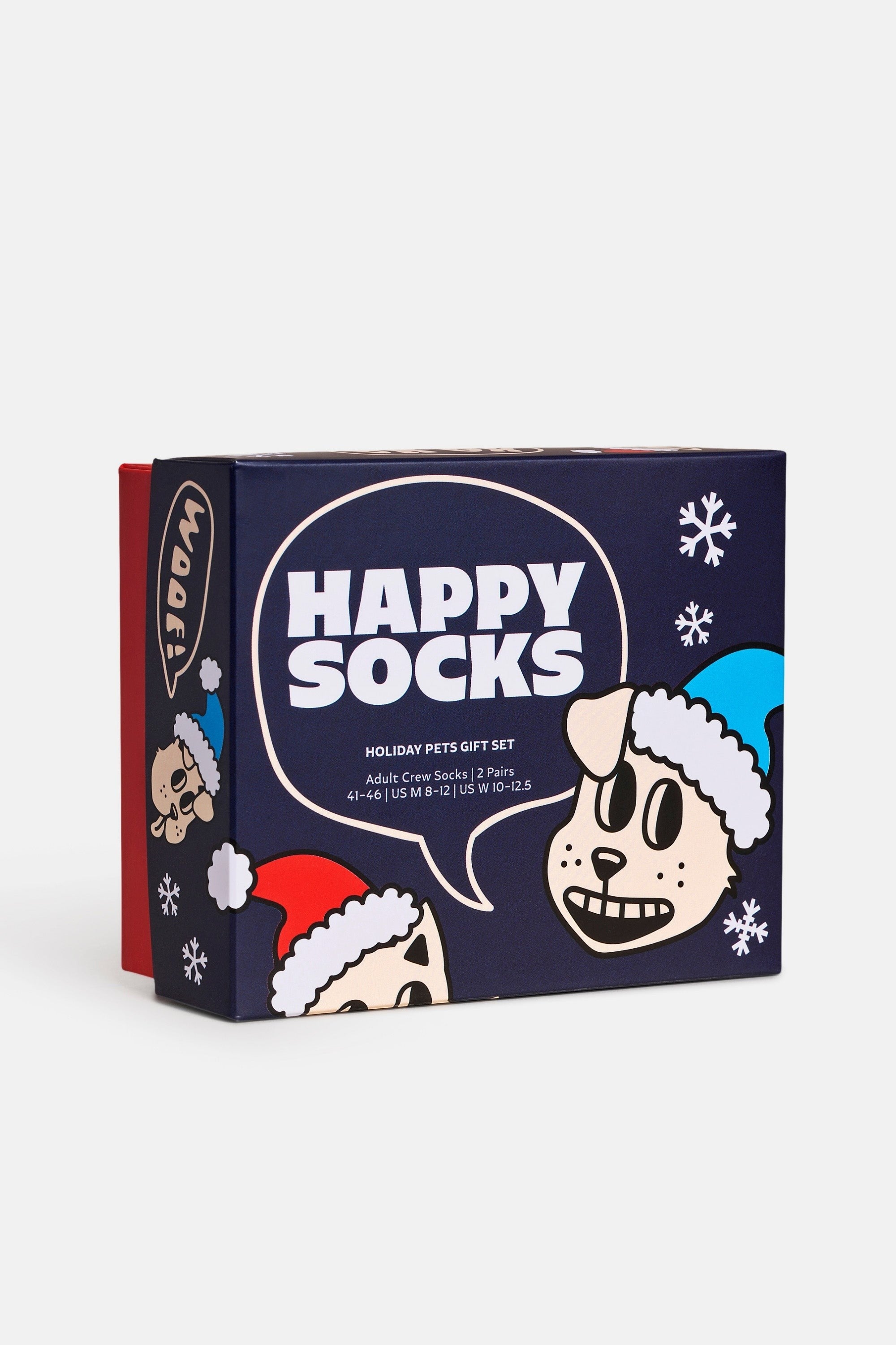 Happy Socks - Çok Renkli Kedi Ve Köpek Desenli Pamuklu 2Li Çorap Seti