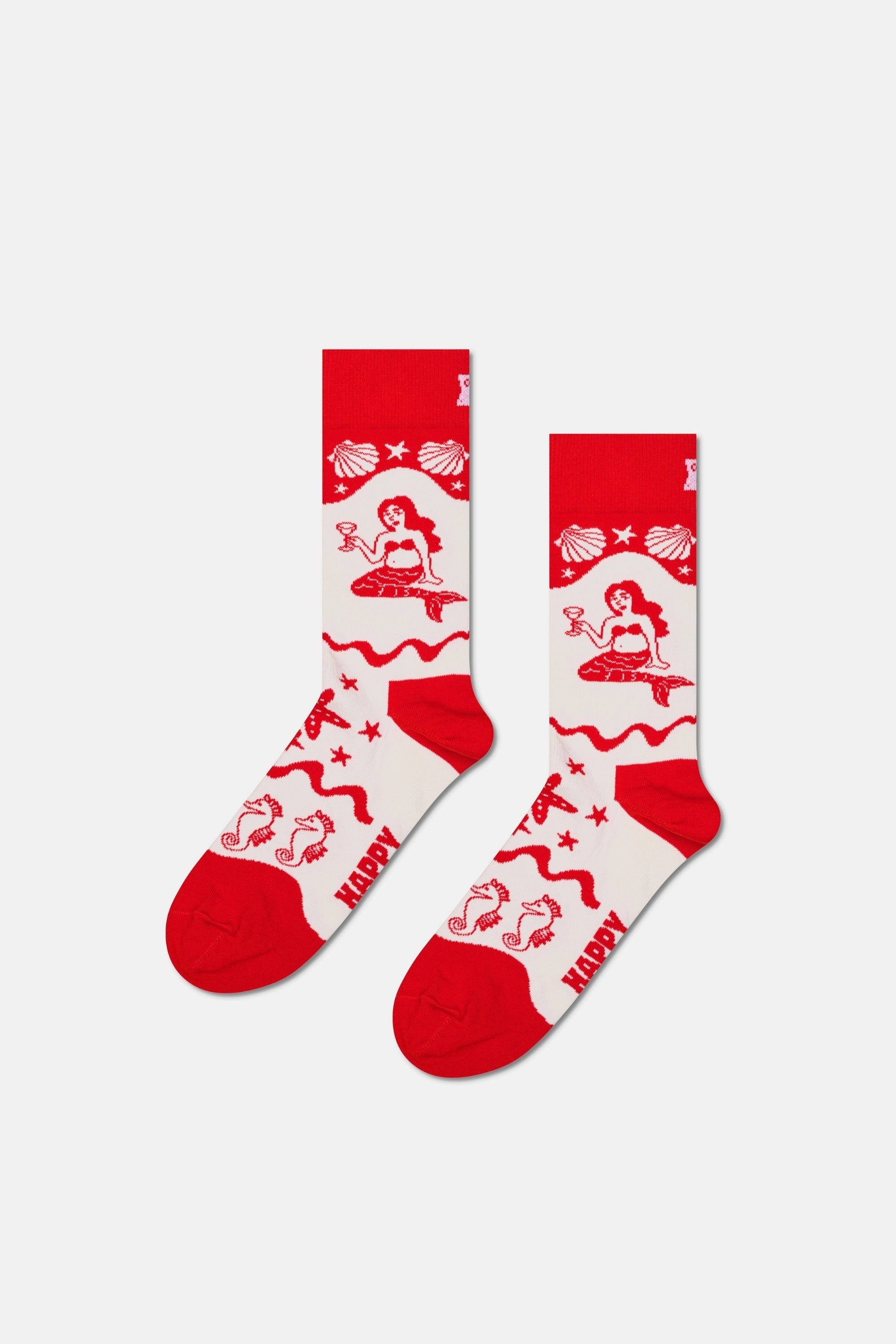 Happy Socks - Denizkızı Desenli Pamuklu Çorap