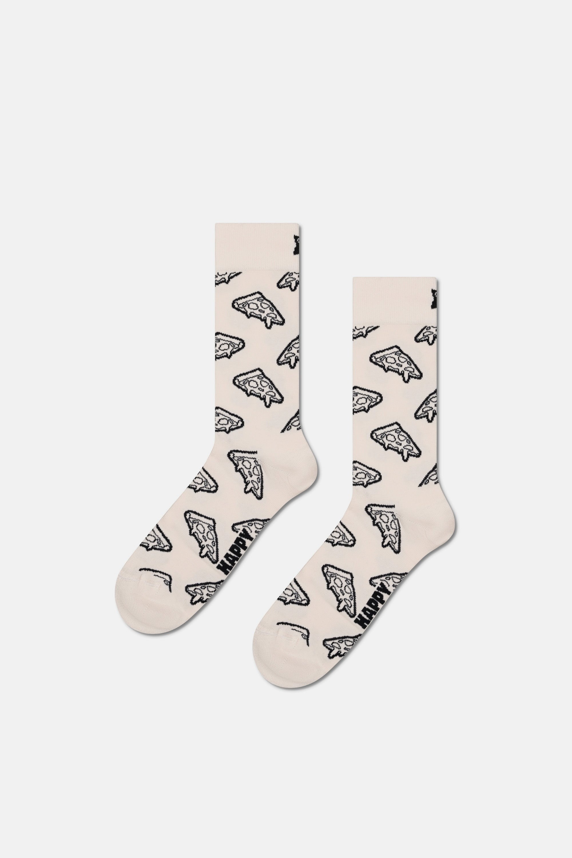 Happy Socks - Siyah Beyaz Desenli 3Lü Pamuklu Çorap Seti