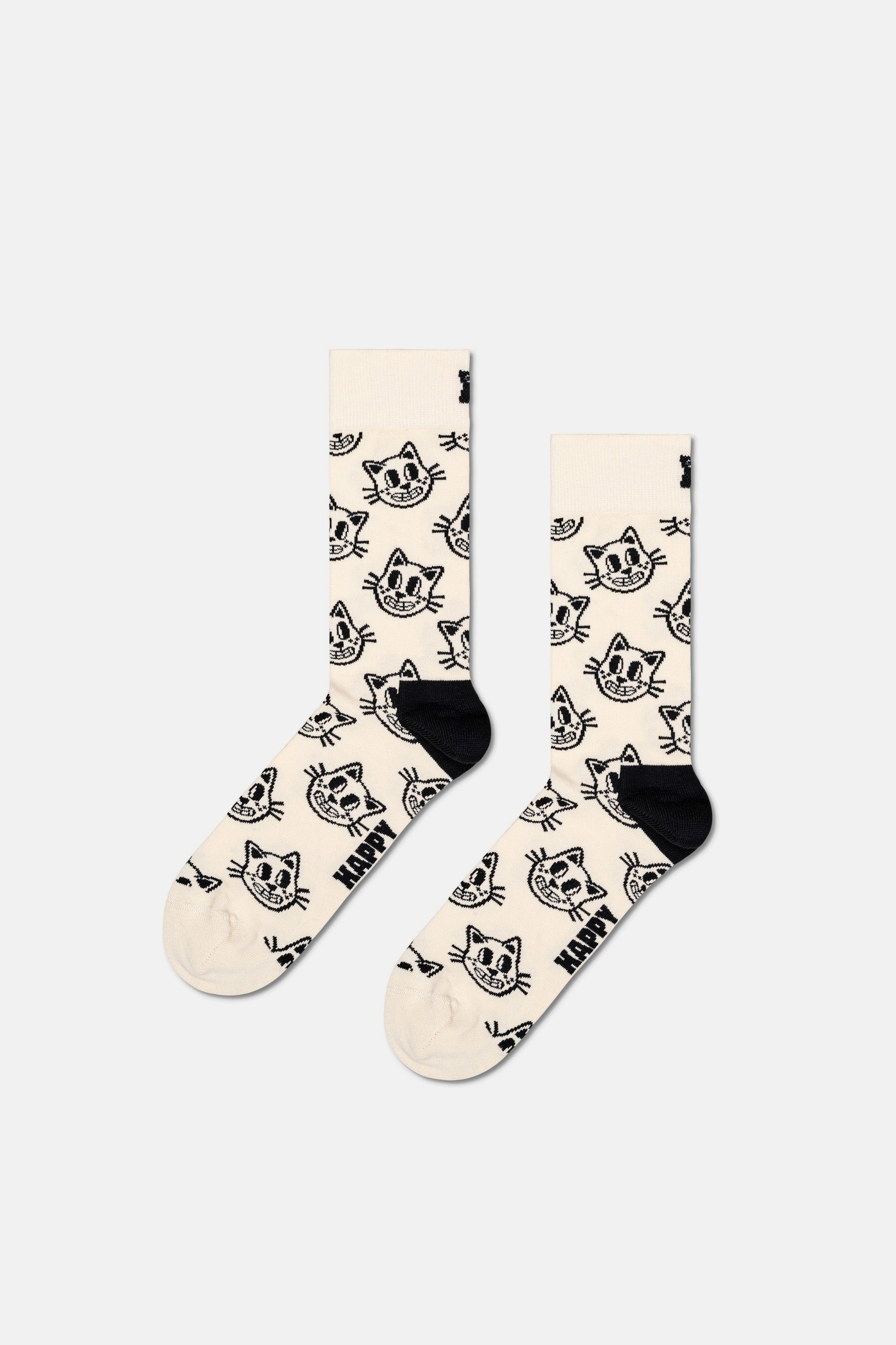 Happy Socks - Kedi Desenli Pamuklu Çorap