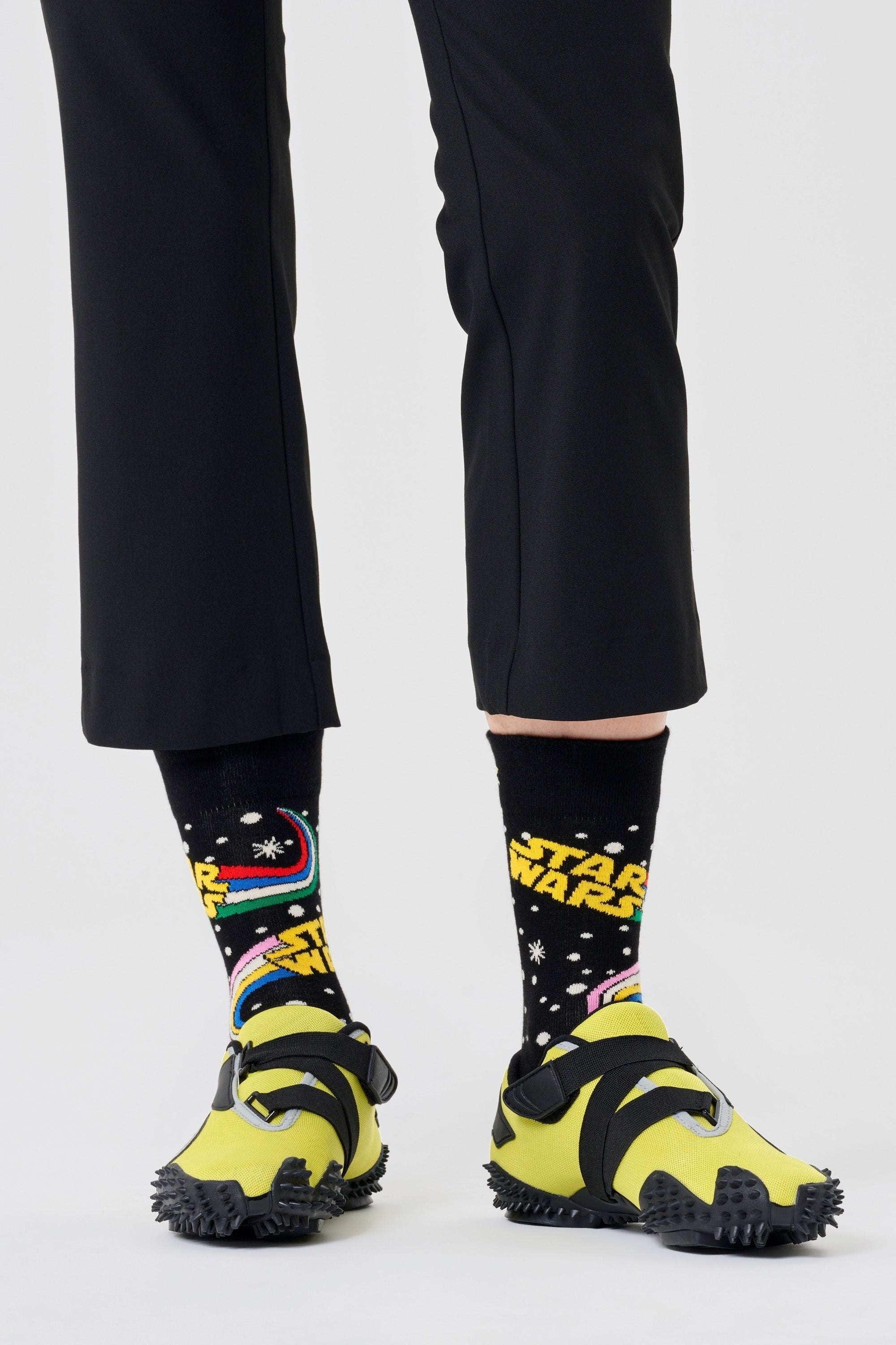 Happy Socks - Siyah Star Wars Desenli Pamuklu Çorap