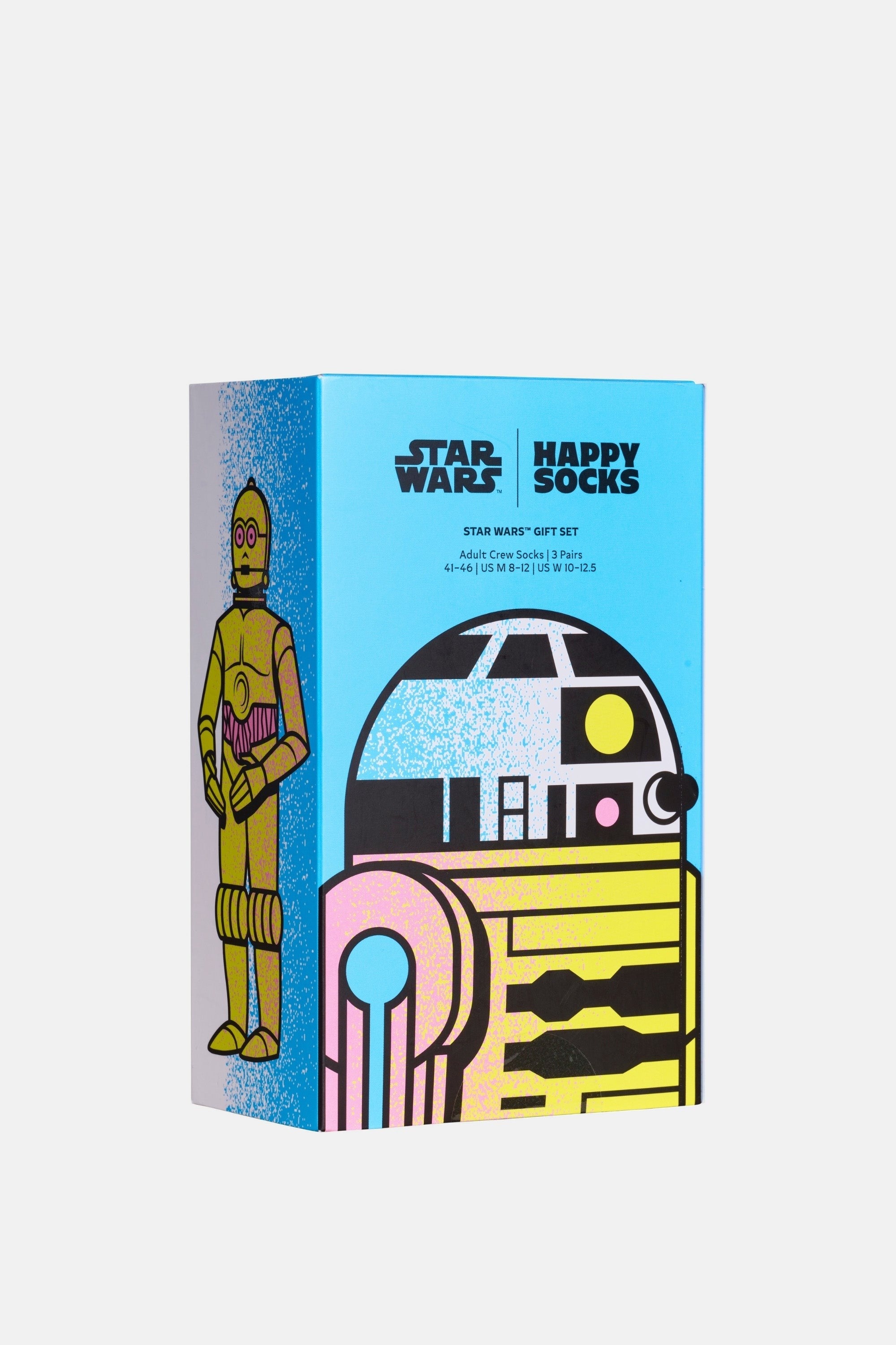 Happy Socks - Çok Renkli Star Wars Desenli 3Lü Çorap Seti