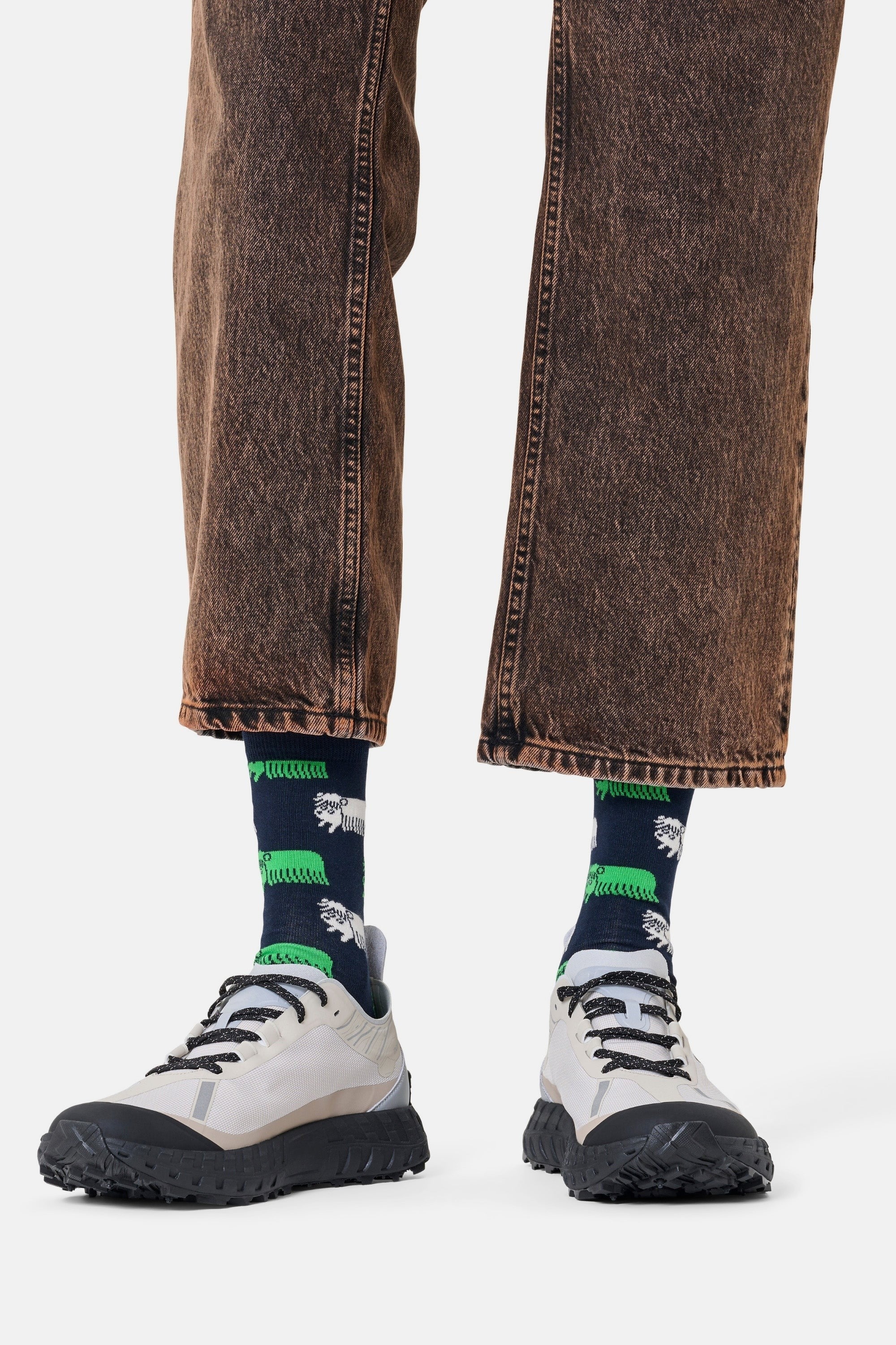 Happy Socks - Küçük Hayvan Desenli Pamuklu Çorap