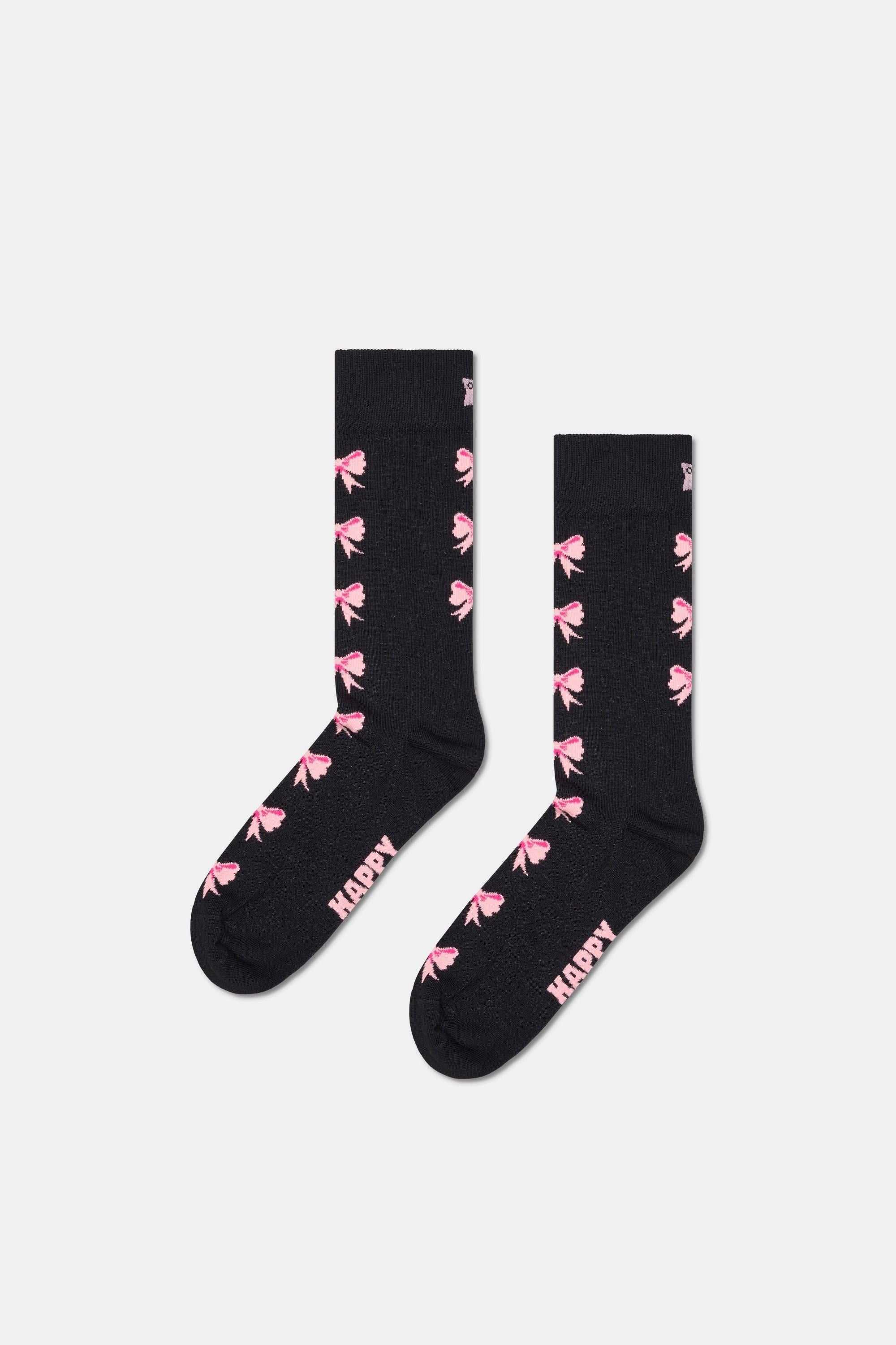 Happy Socks - Siyah Kuğu Desenli Pamuklu 2Li Çorap Seti