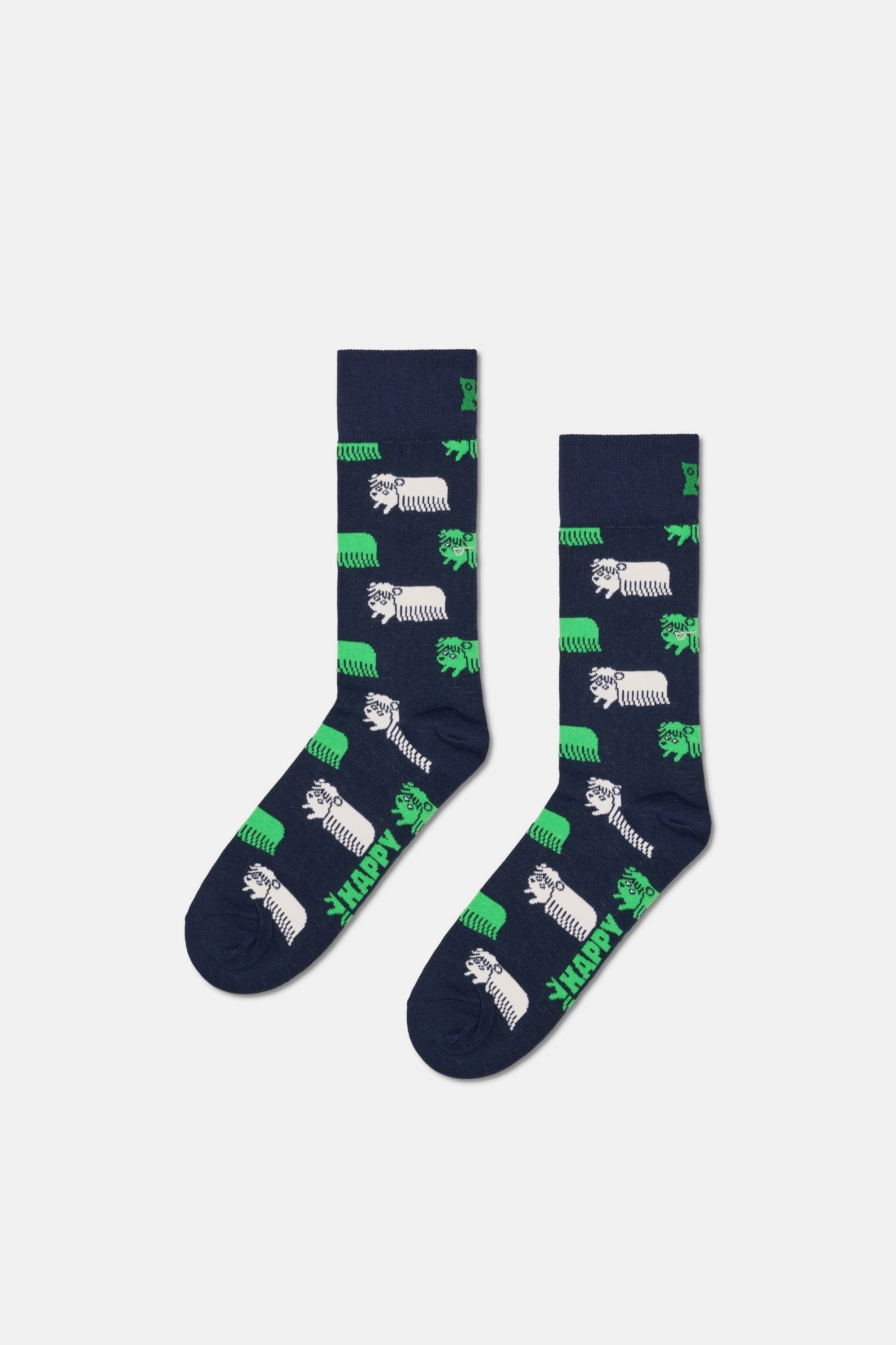 Happy Socks - Çok Renkli Lama Desenli 3Lü Çorap Seti