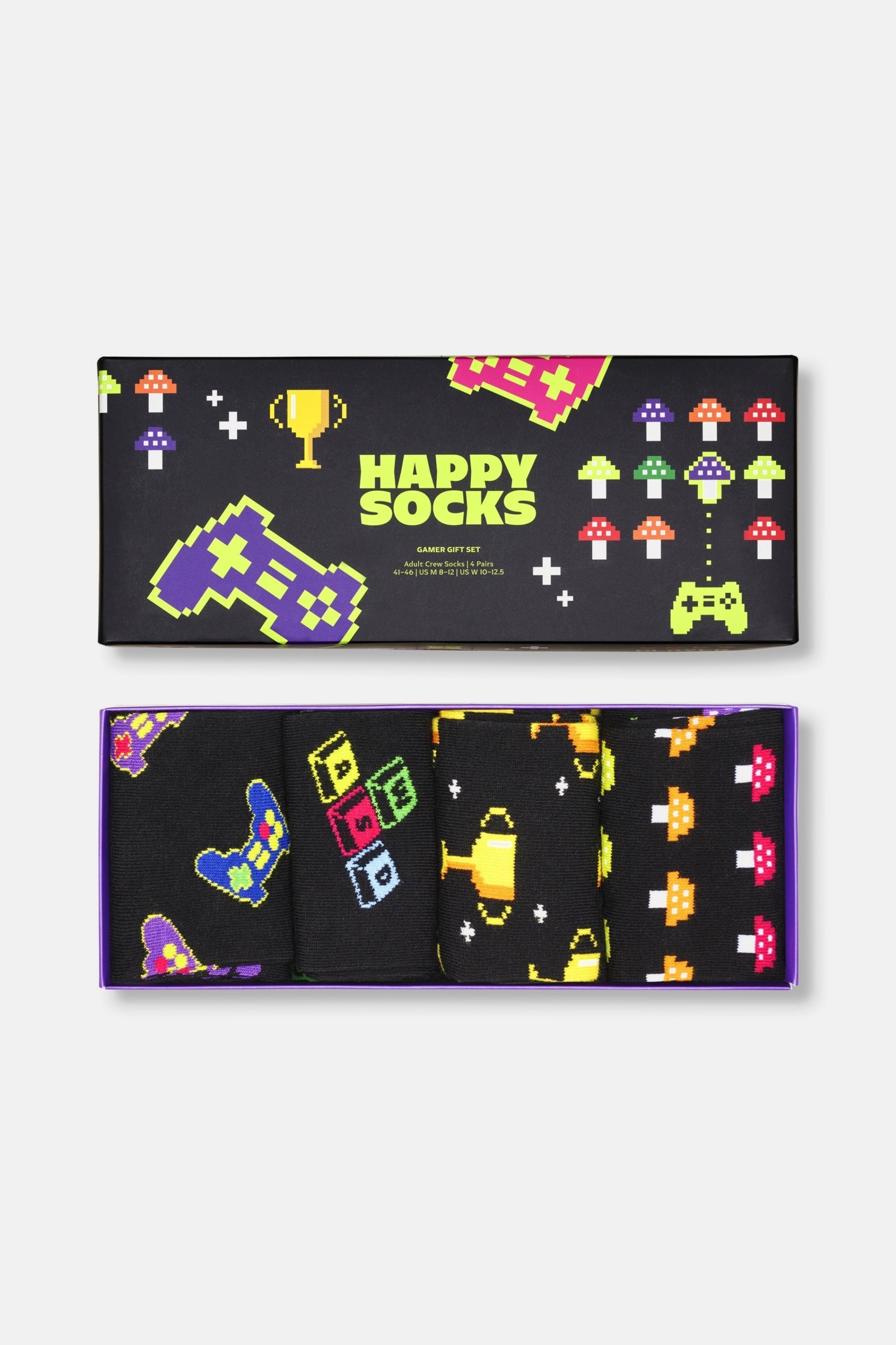 Happy Socks - Oyuncu Temalı Pamuklu 4Lü Çorap Seti