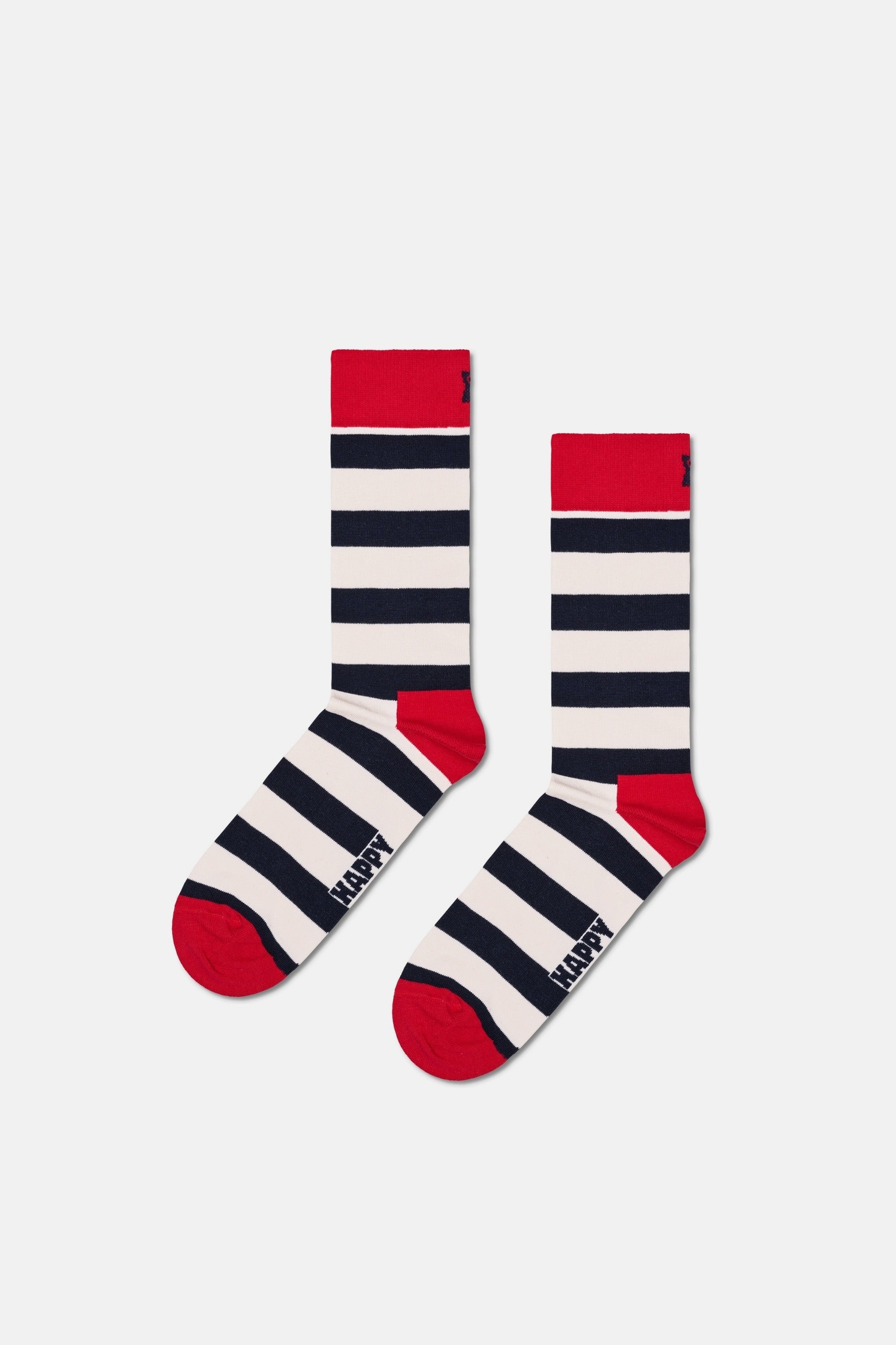 Happy Socks - Çok Renkli Çizgili Desenli Pamuklu Çorap