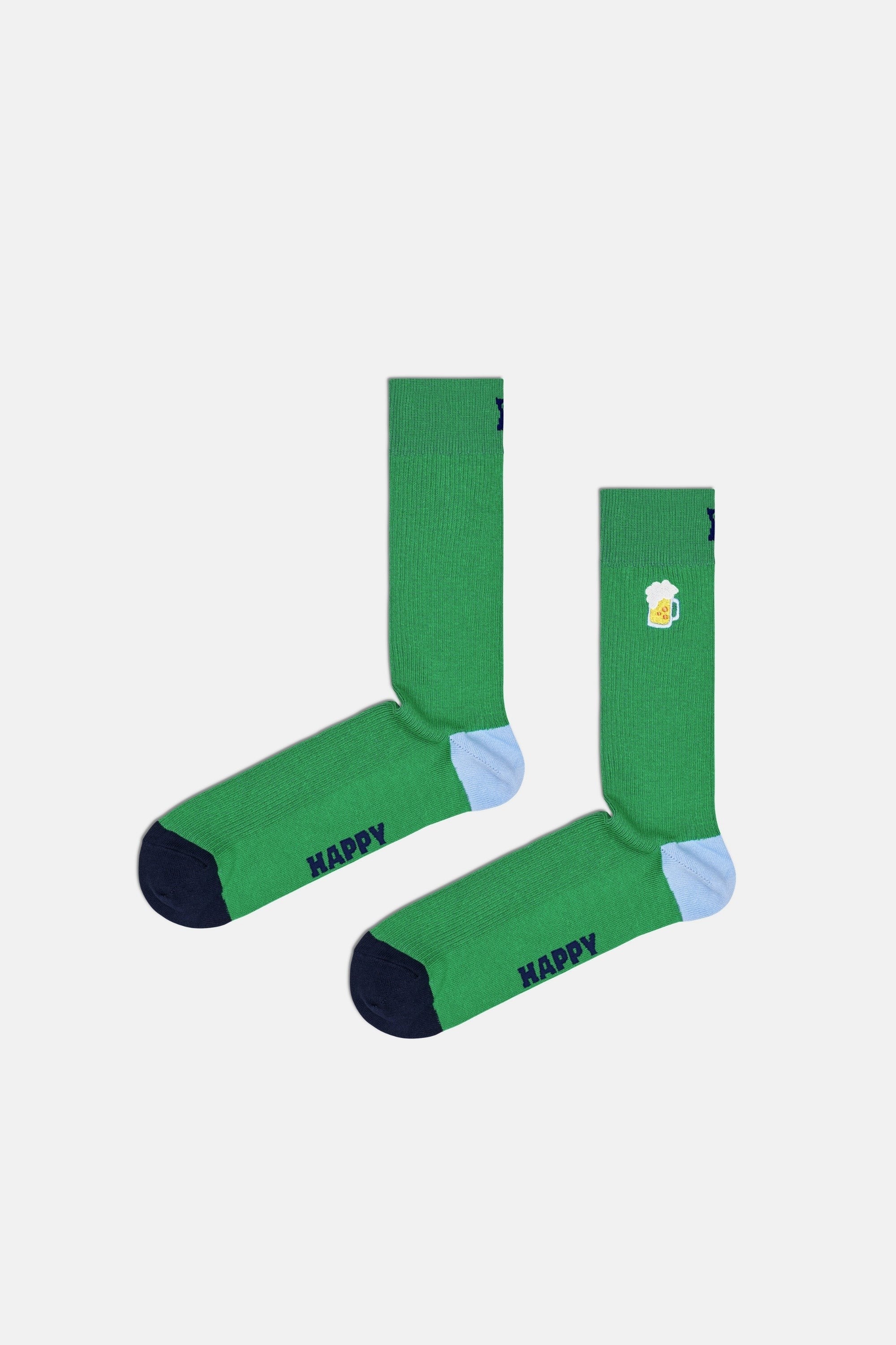 Happy Socks - Çok Renkli Bardak Desenli Pamuklu 2Li Çorap Seti
