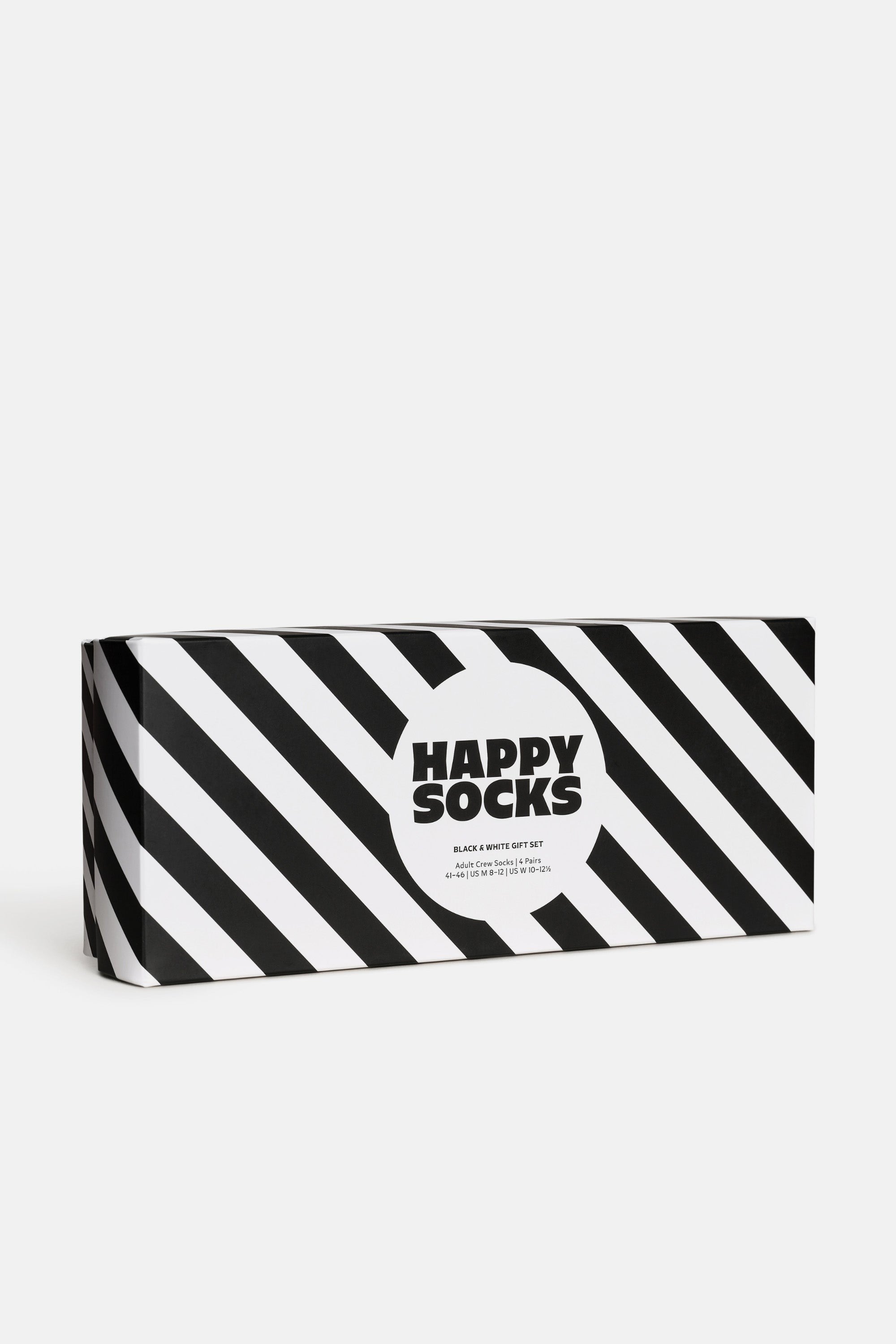 Happy Socks - Siyah Beyaz Klasik 4Lü Pamuklu Çorap Seti