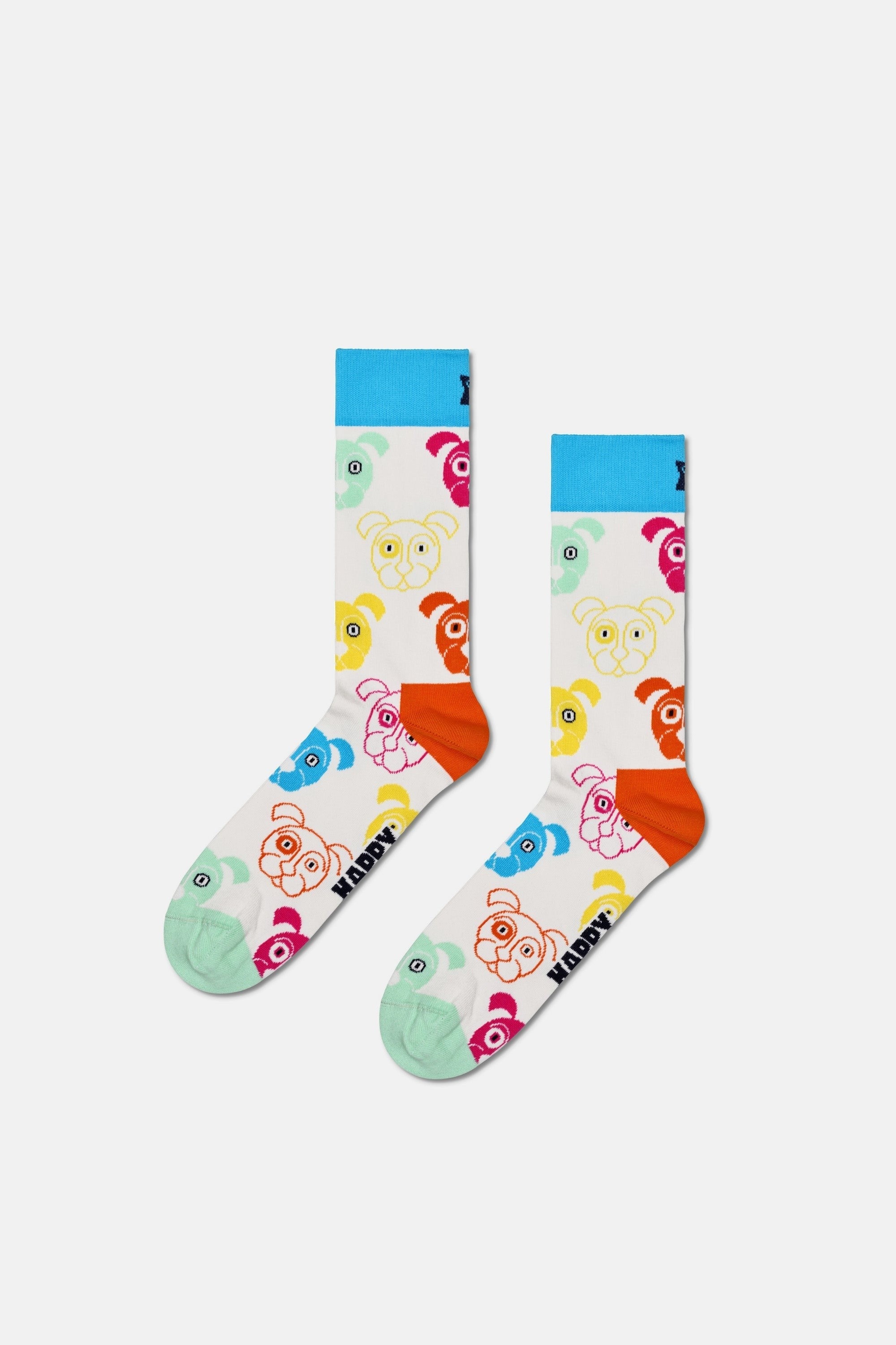 Happy Socks - Köpek Desenli Pamuklu 3Lü Çorap Seti