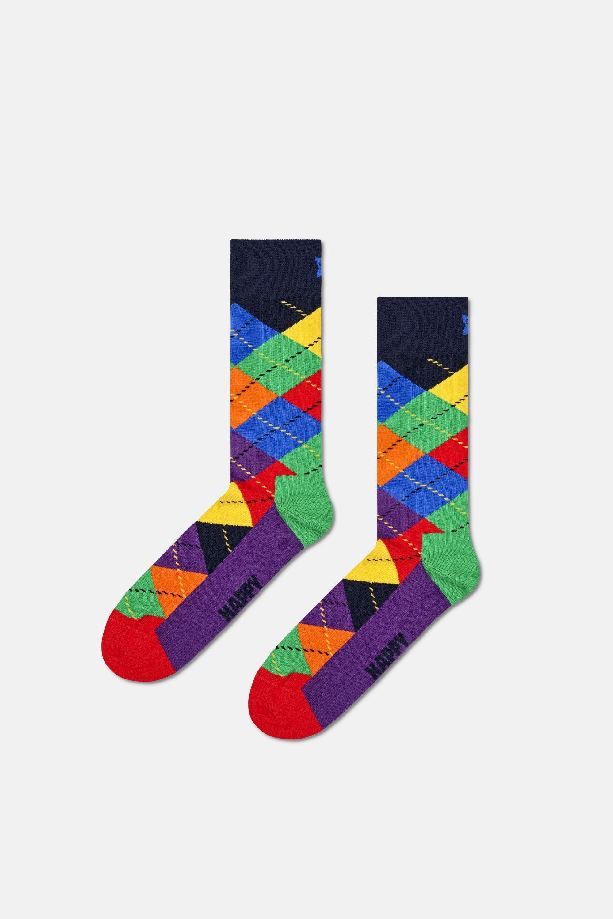 Happy Socks - Çok Renkli Karışık Desenli Pamuklu 4Lü Çorap Seti