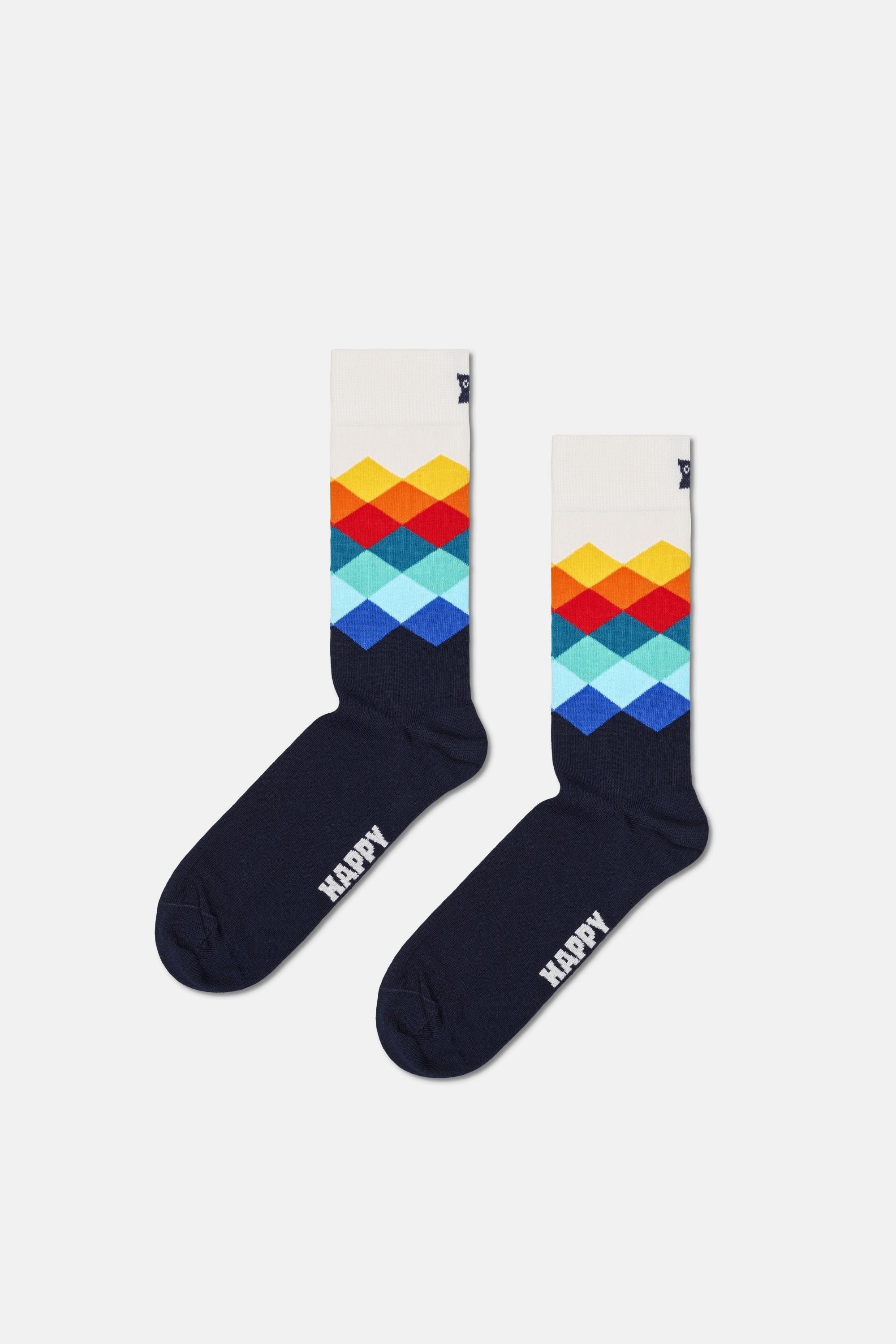 Happy Socks - Çok Renkli Karışık Desenli Pamuklu 4Lü Çorap Seti