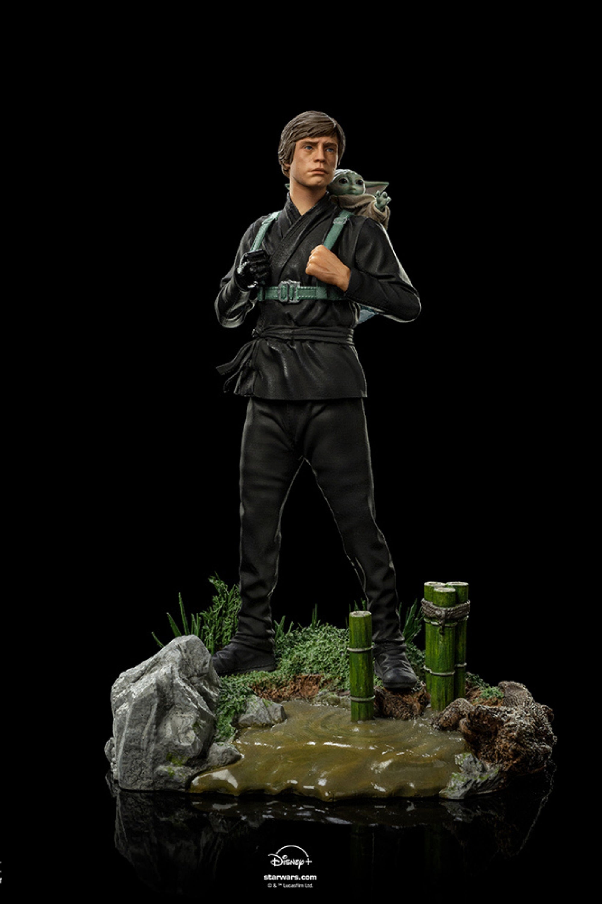 IRON STUDIOS - Luke Skywalker and Grogu Traınıng Versıon - Star Wars: The Book of Boba Fett - Art Scale 1/10