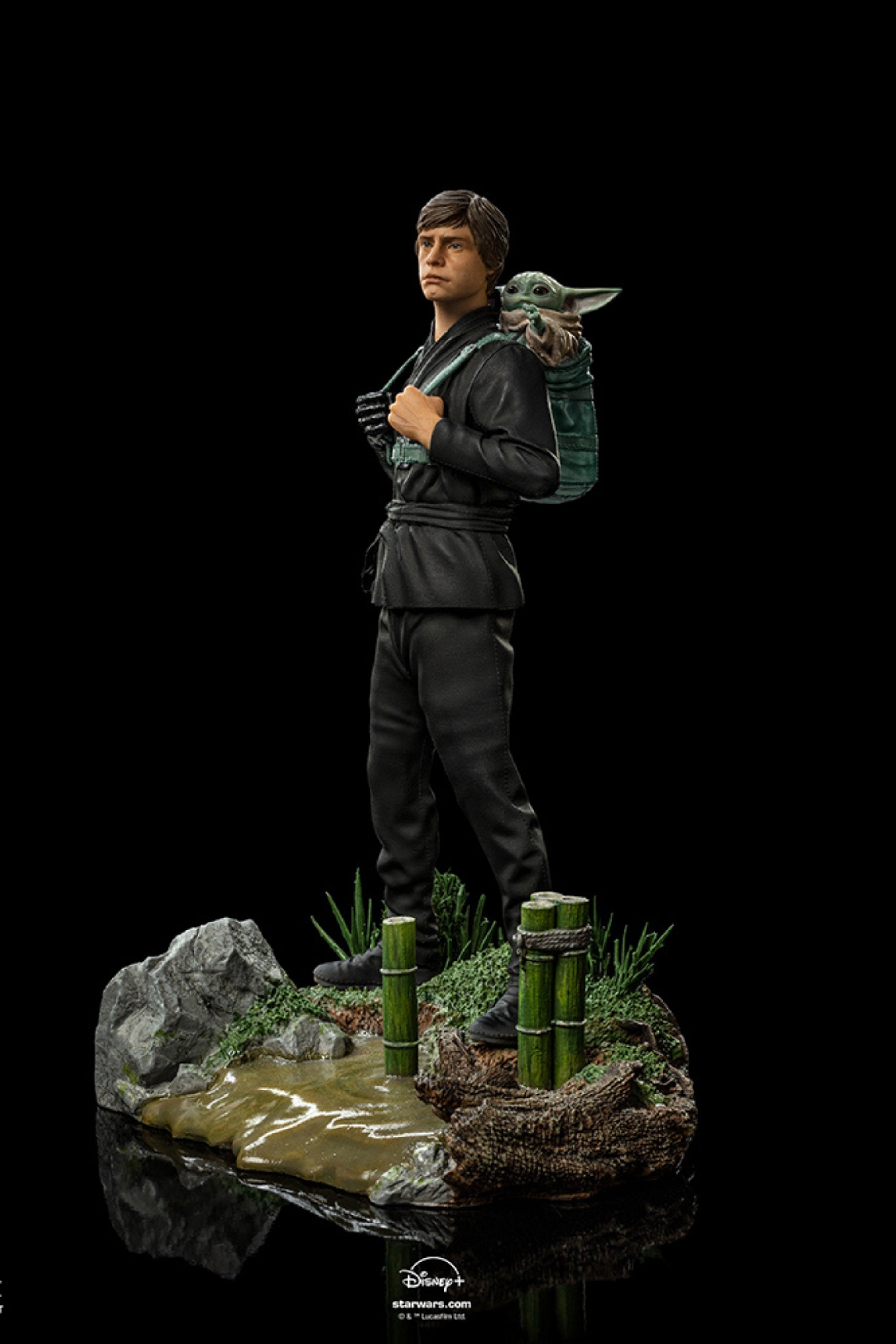 IRON STUDIOS - Luke Skywalker and Grogu Traınıng Versıon - Star Wars: The Book of Boba Fett - Art Scale 1/10